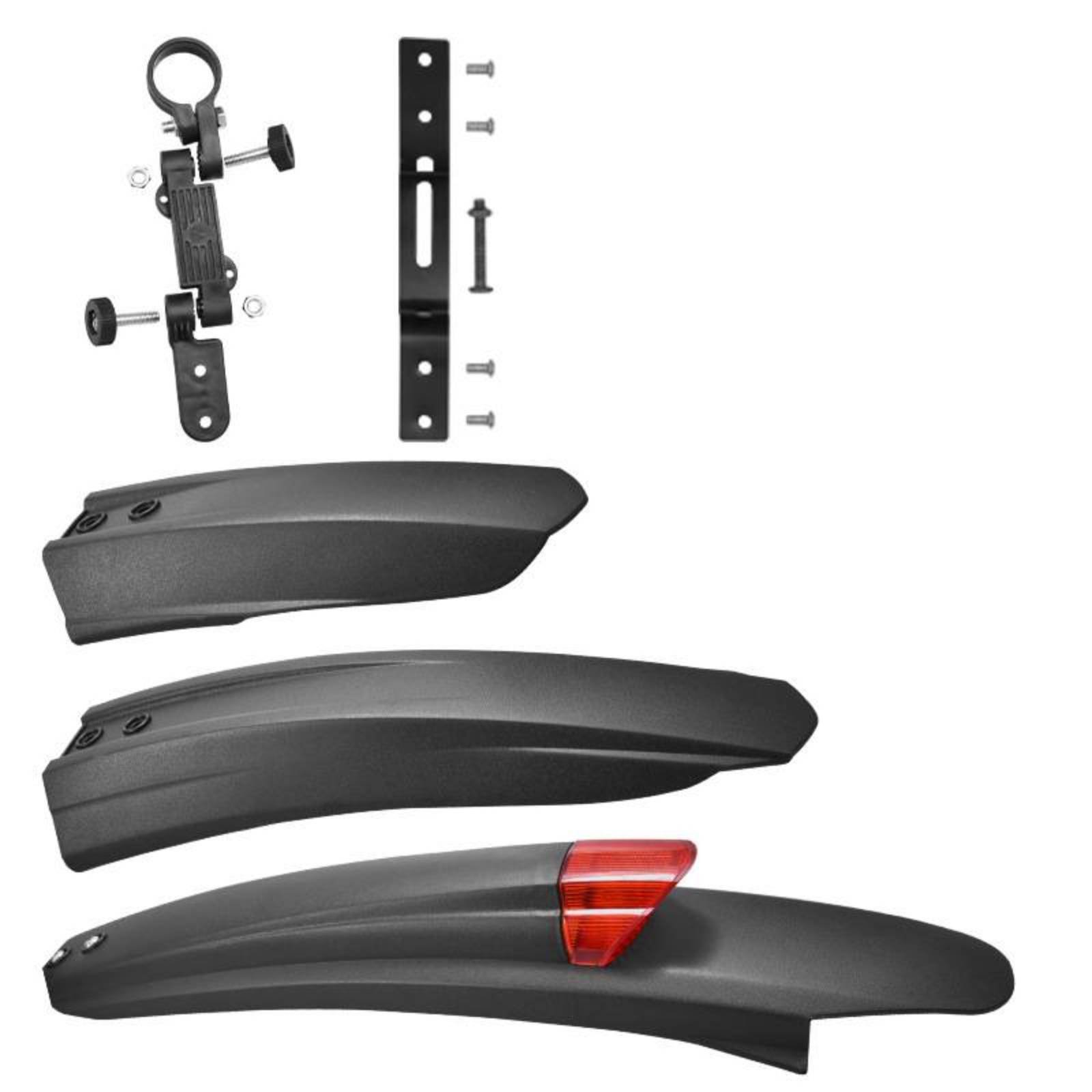 2-Piece Mountain Bike Fenders Easy Installation