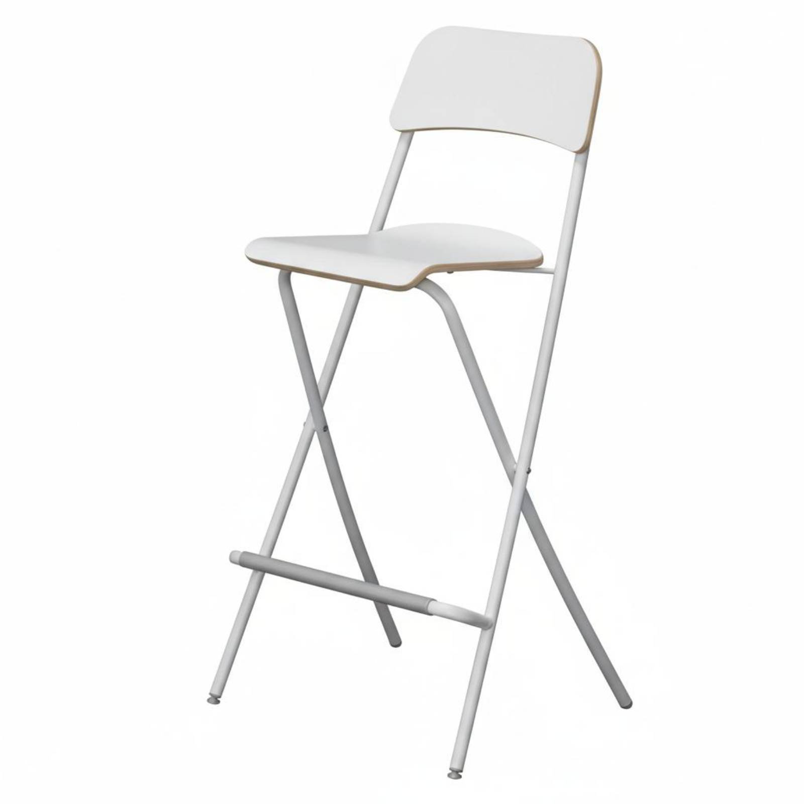 Foldable Bar Stool with Backrest