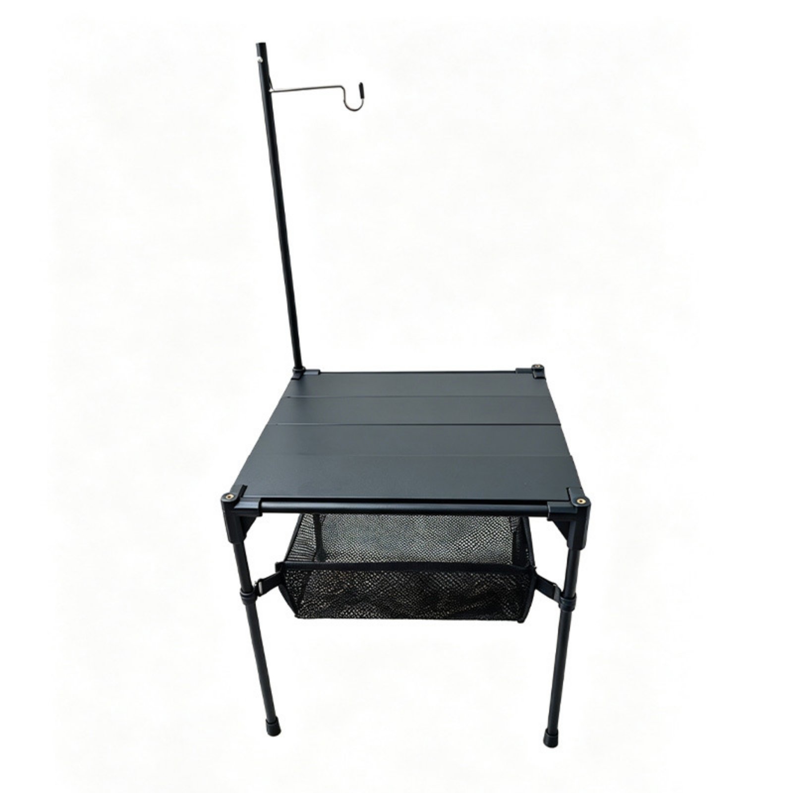 Camp Table with Lamp Stand