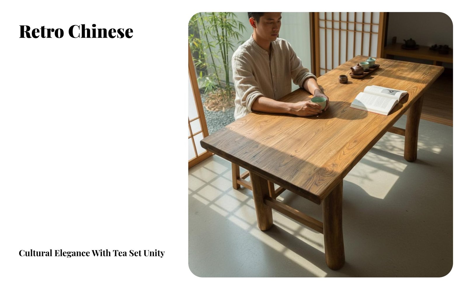 Natural Grain Wood Table