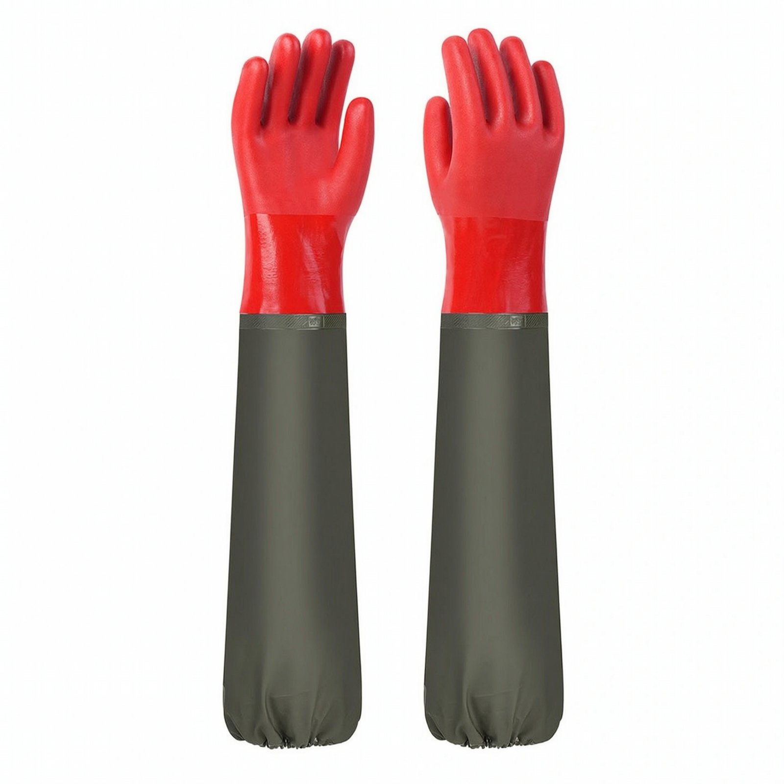 Long-Cuff PVC Gloves with Fleece Lining