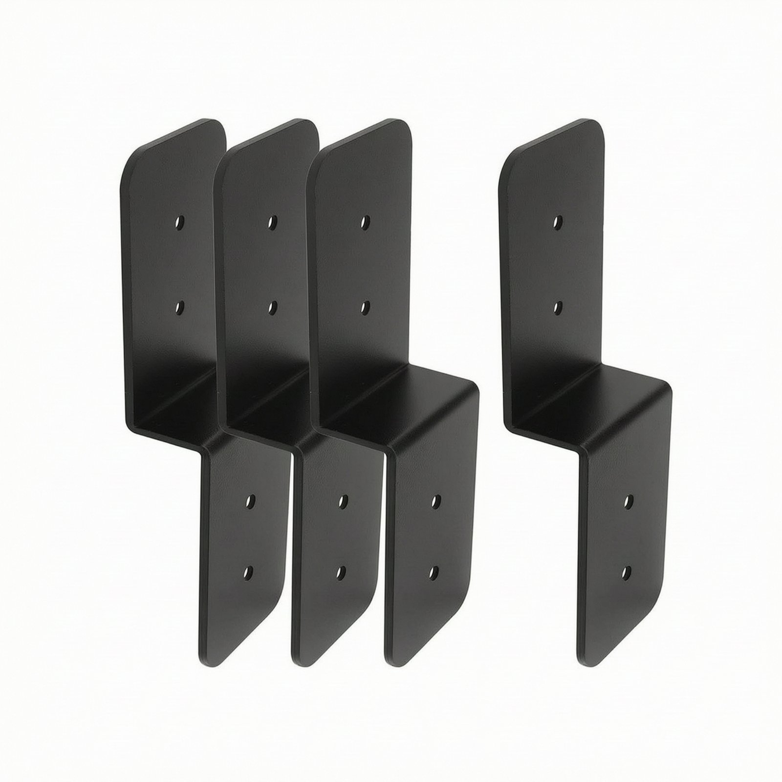 4-Piece Steel Post-To-Beams Connector