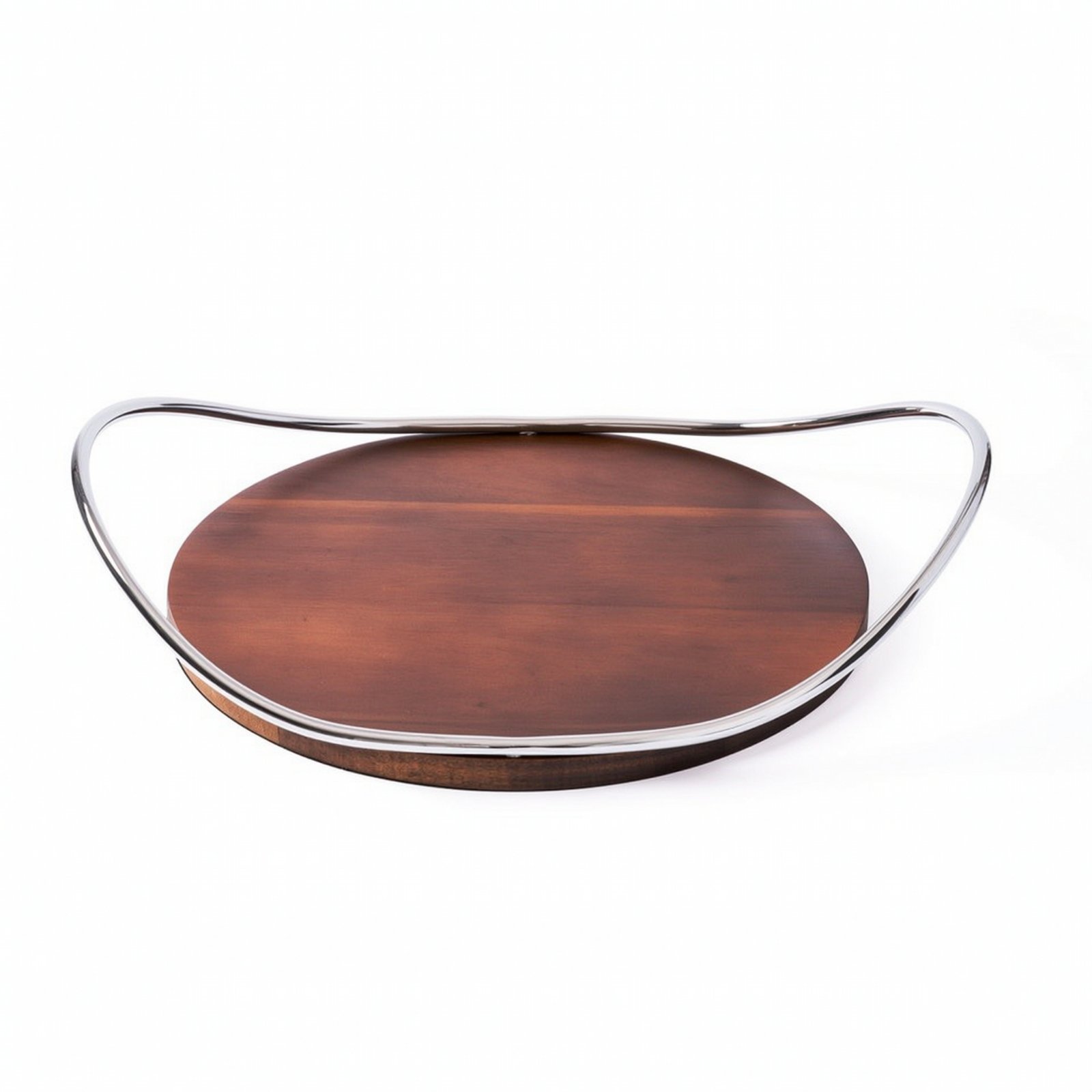 Wooden Tray with Metal Wire Frame