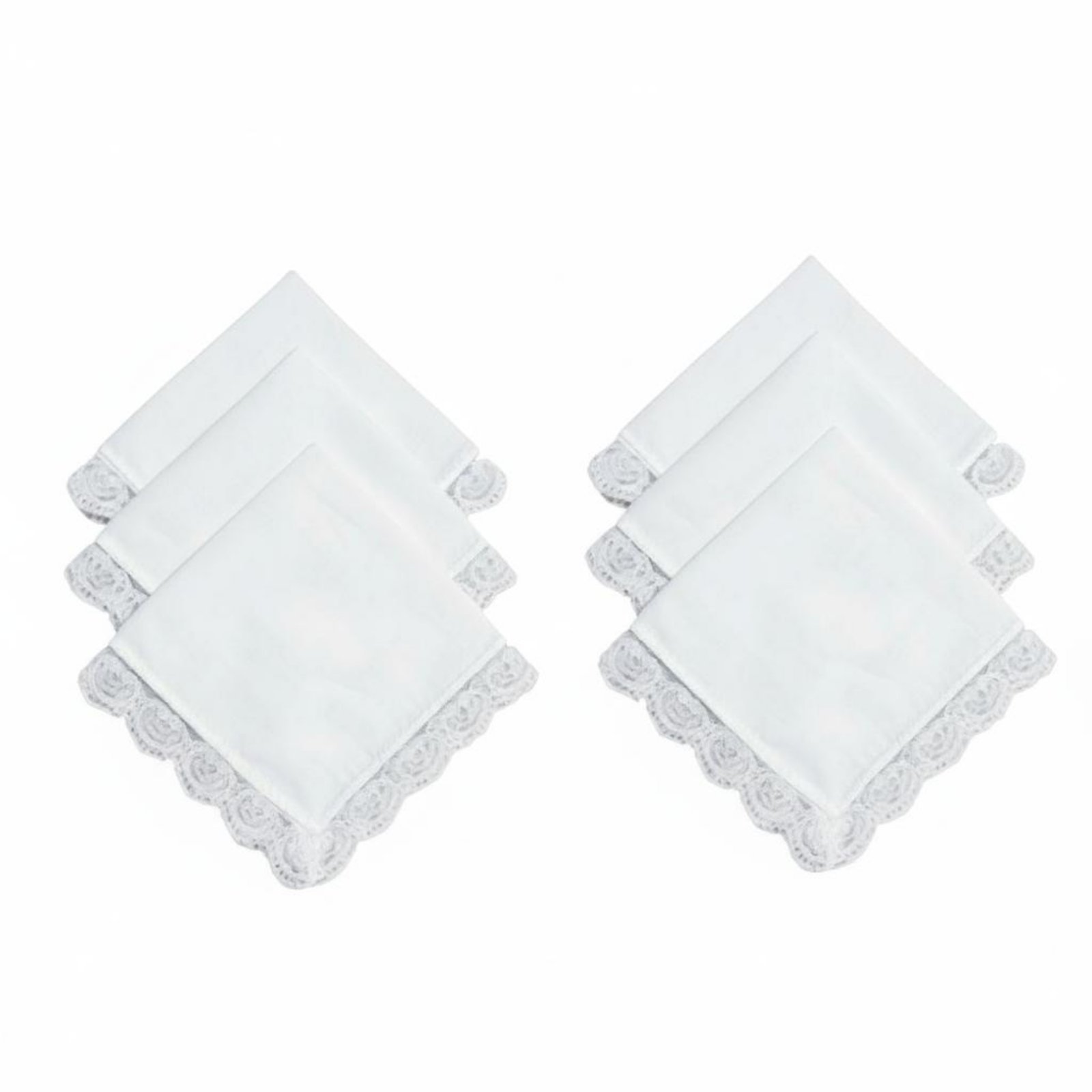 6-Piece DIY Embroidery Handkerchief