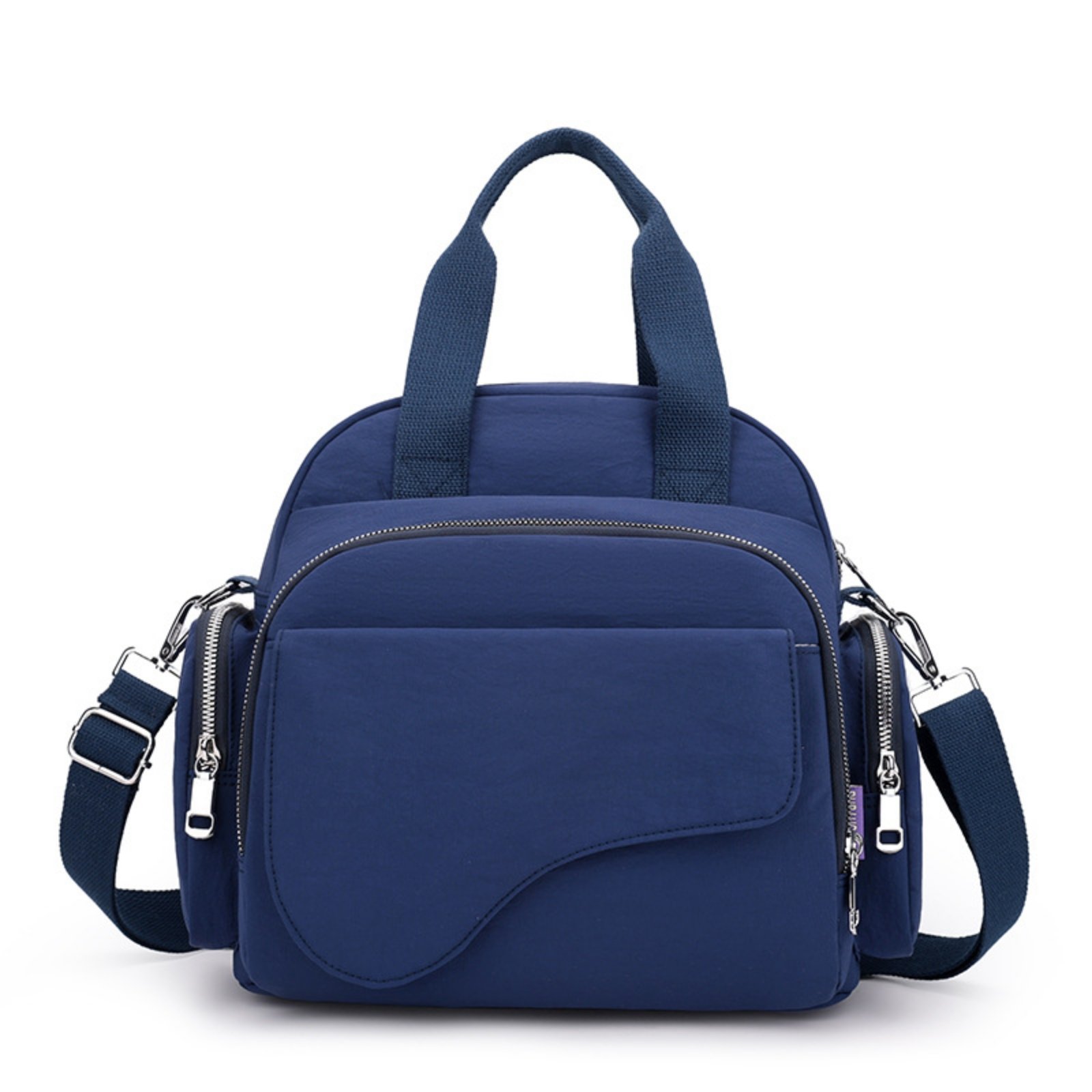 Nylon Multi-Compartment Handbag