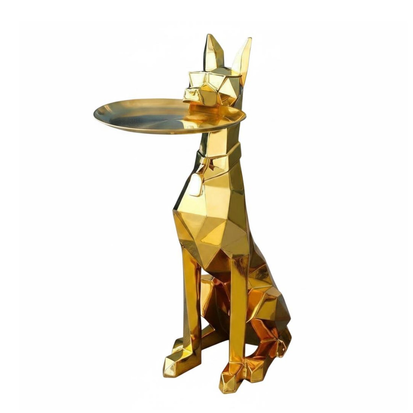 Doberman Tray Statue