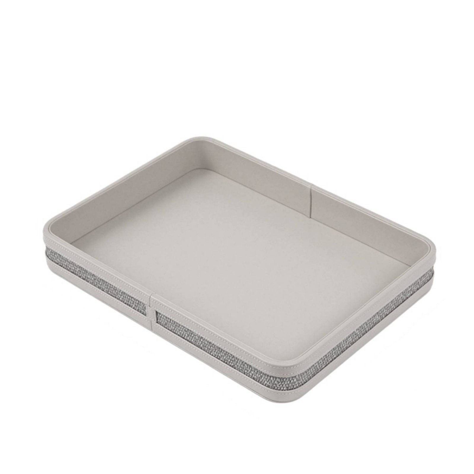 Rectangular Leather-Like Tray