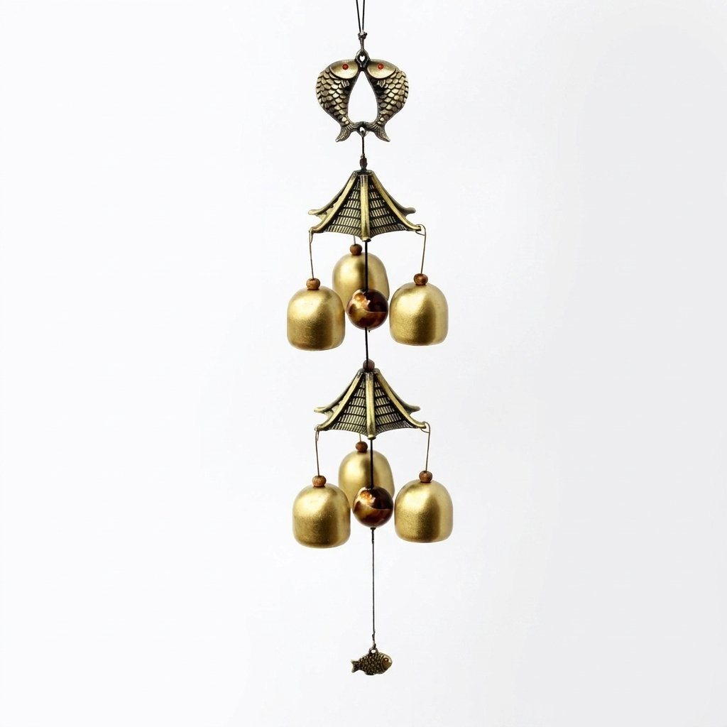 Copper Wind Chime with 6 Bells