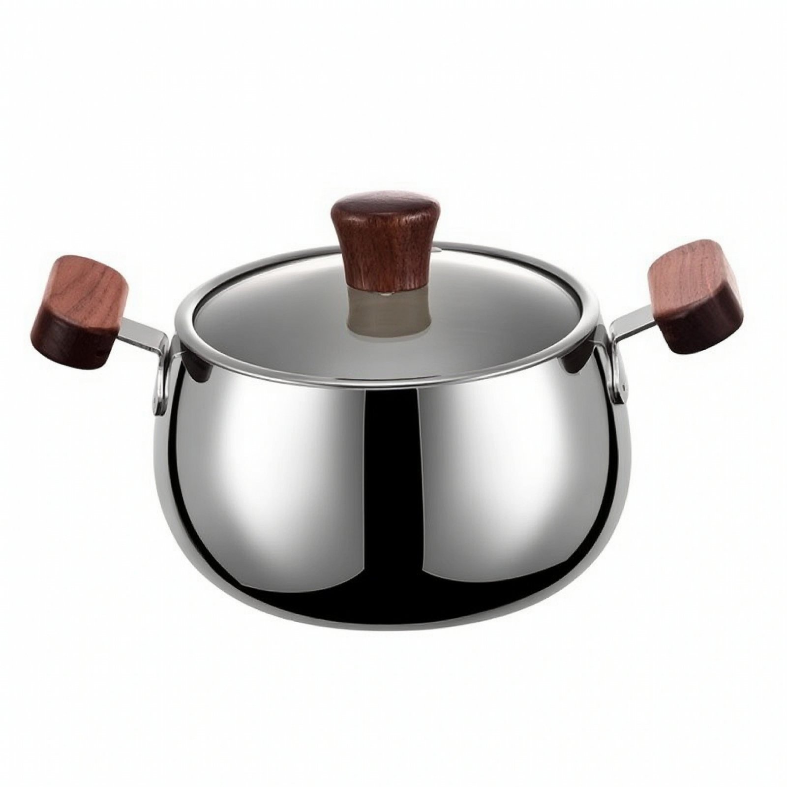 Stainless Steel Saucepan with Glass Lid