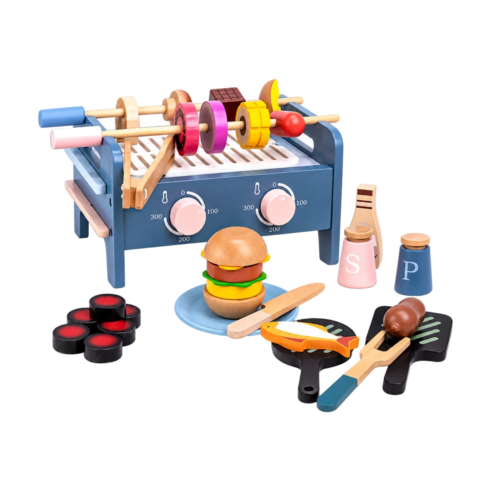 Wooden BBQ Playset