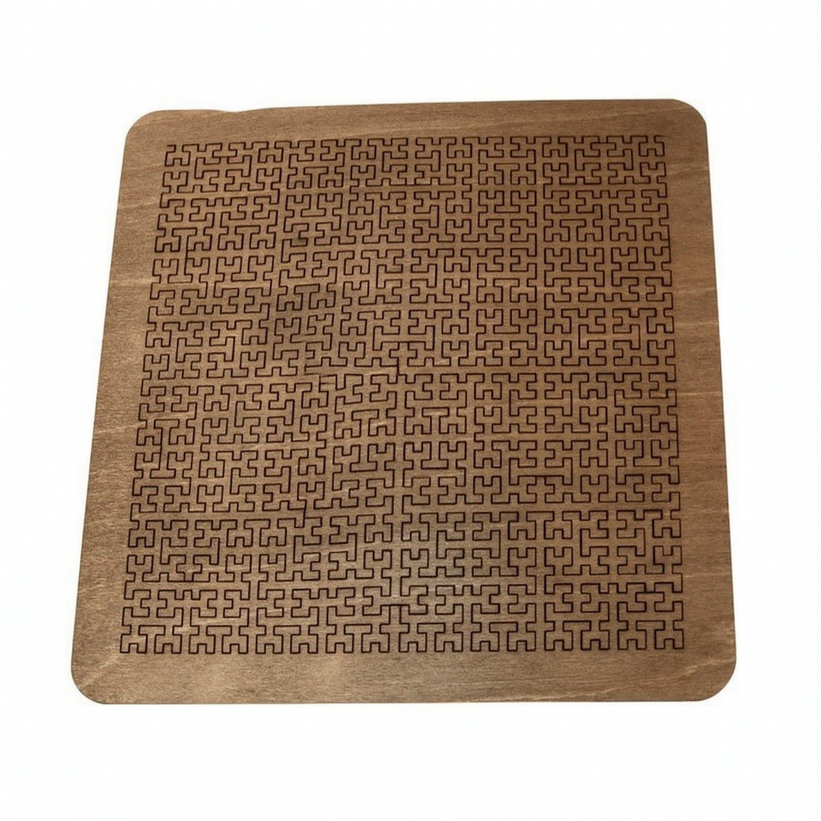 Geometric Wood Puzzle Base