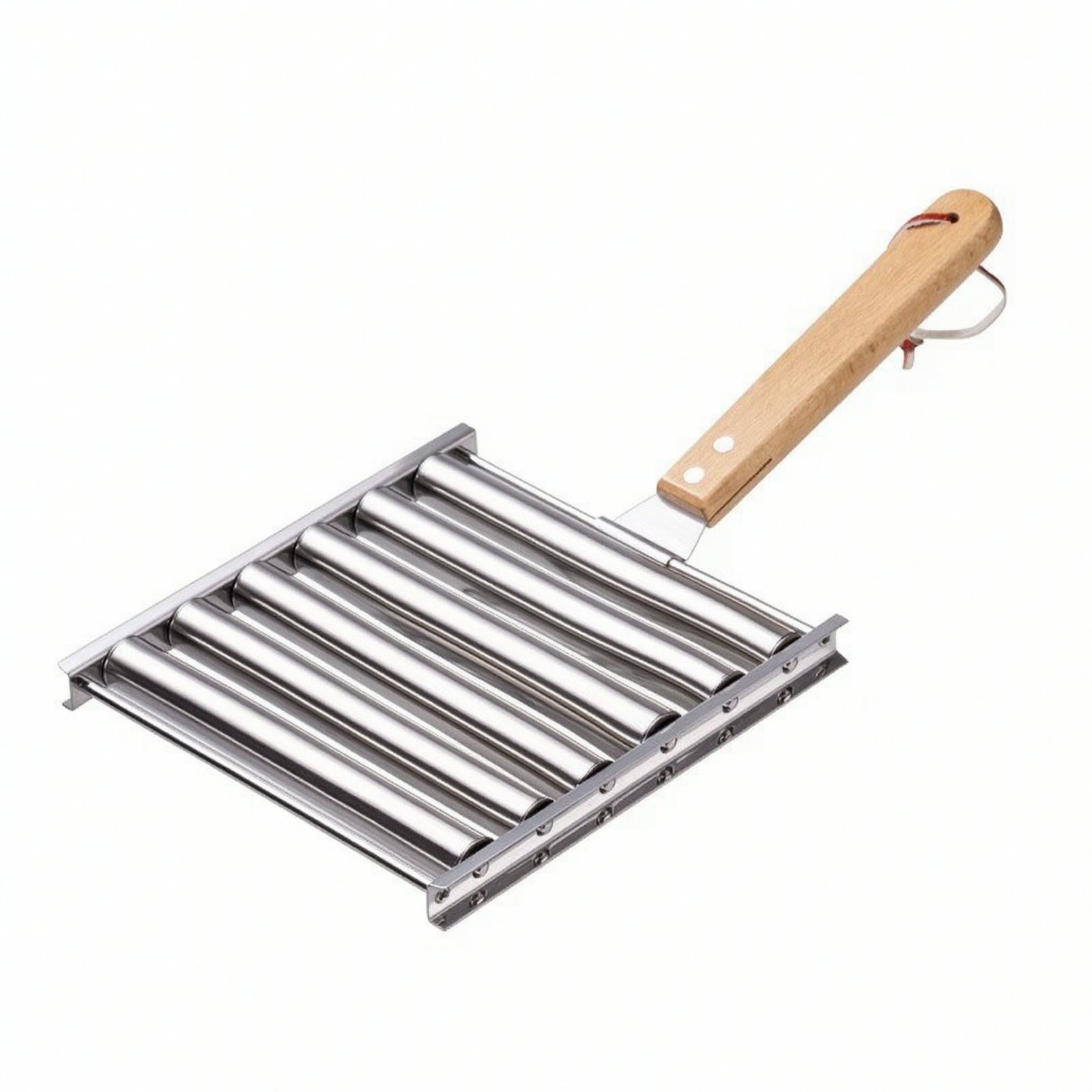 Bratwurst Grill Rack with Wooden Handle