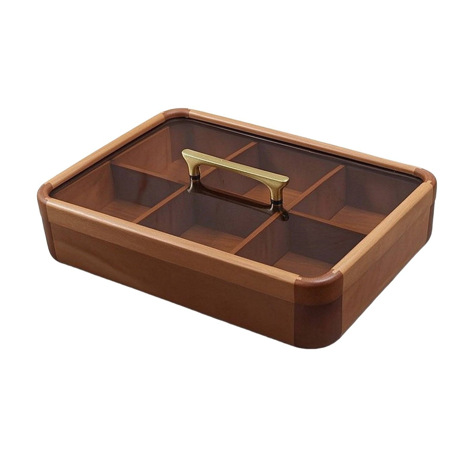 Wooden Divided Serving Tray – Wood