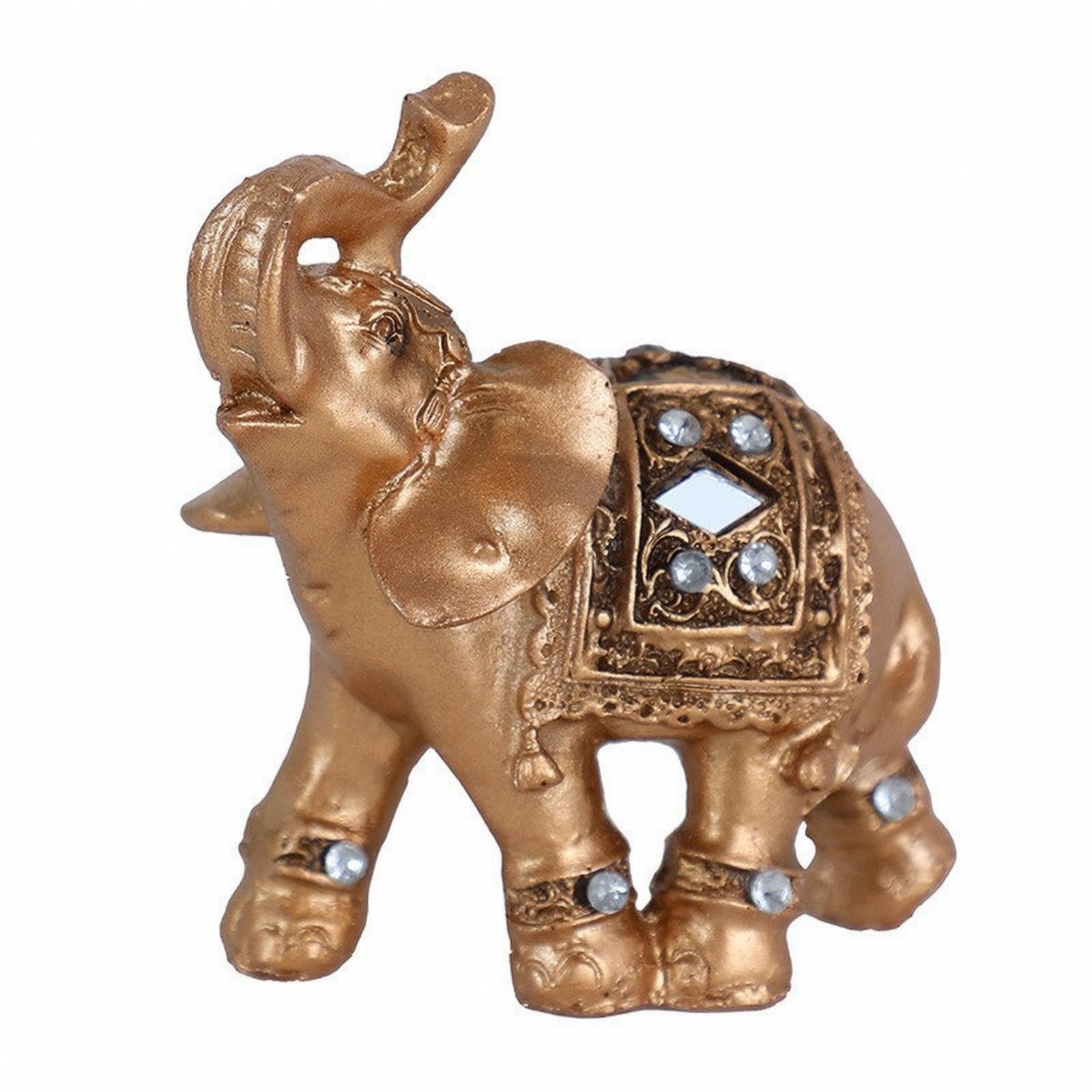Elephant Figurine with Decorative Saddle