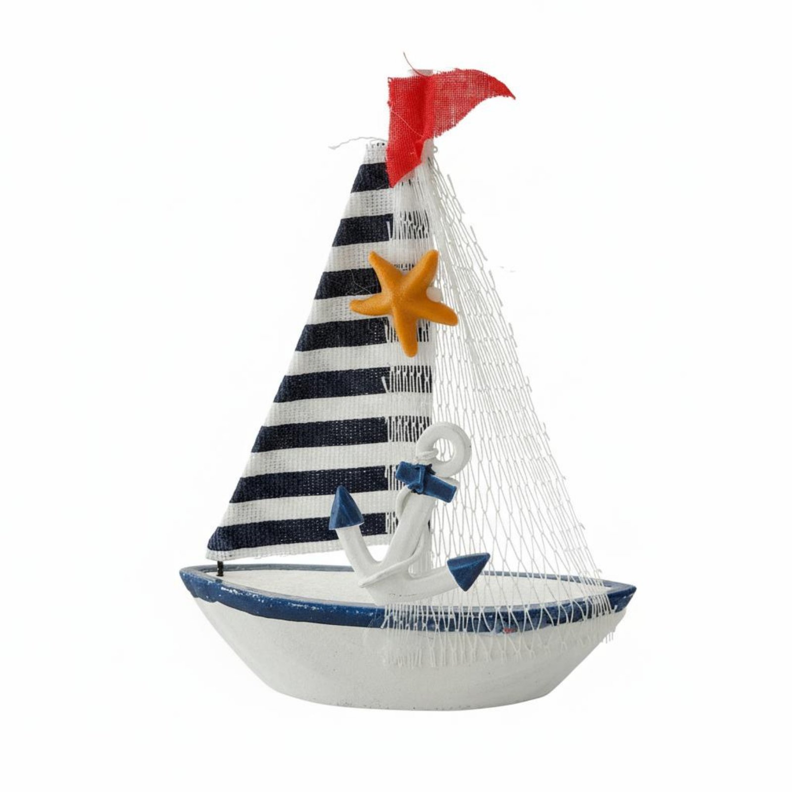 Wooden Sailboat Model Nautical Details