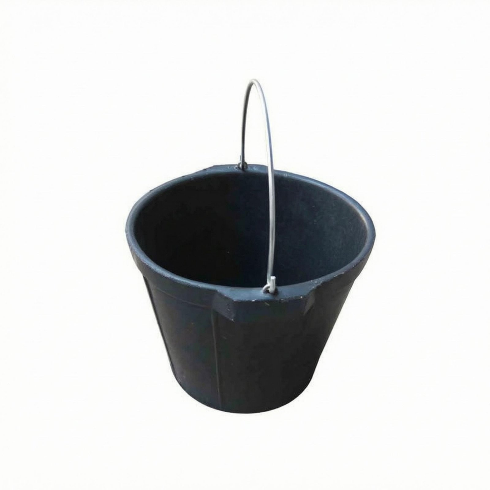 Rubber Bucket with Metal Handle