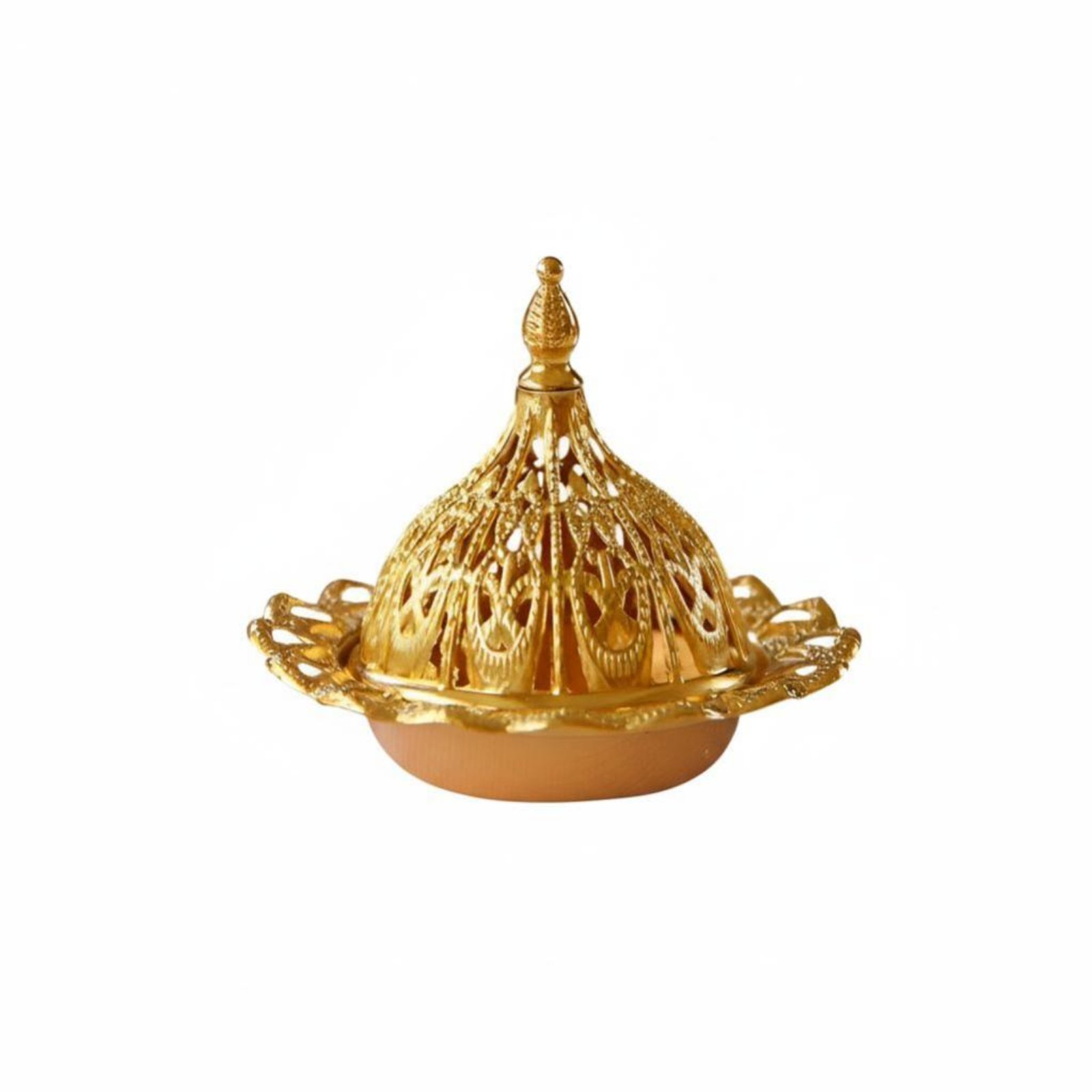 Gold Metal Incense Burner