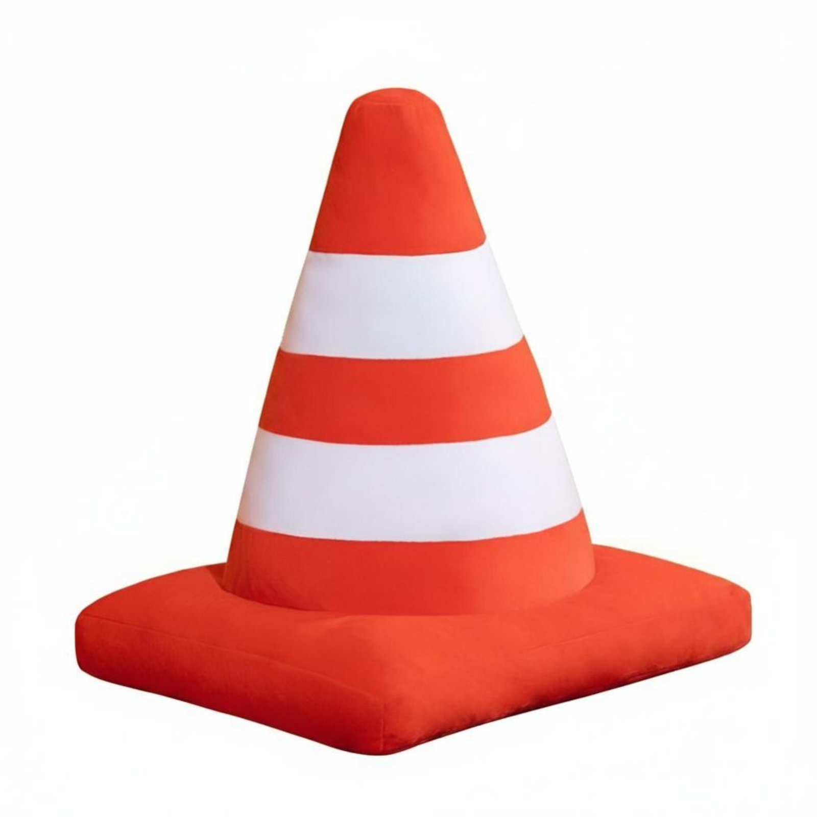 Traffic Cone Plush Pillow