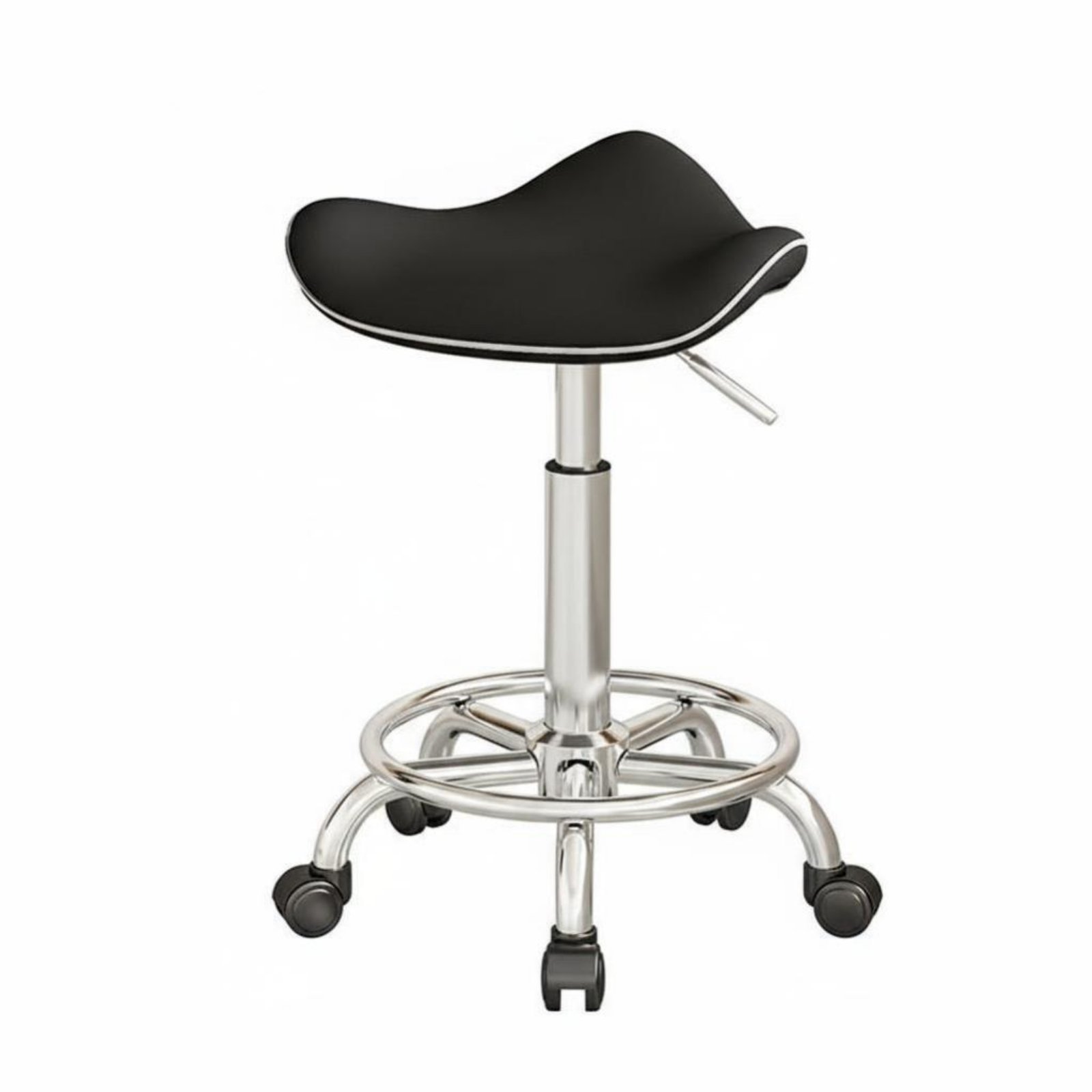 Adjustable Saddle Stool Wheeled