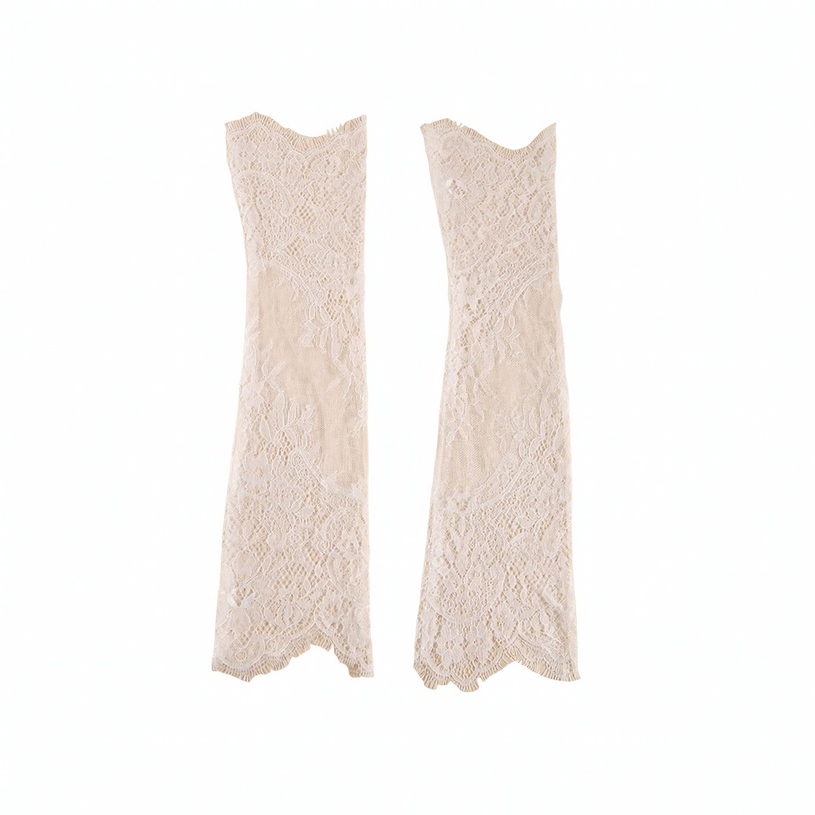 Floral Fingerless Sleeve Gloves