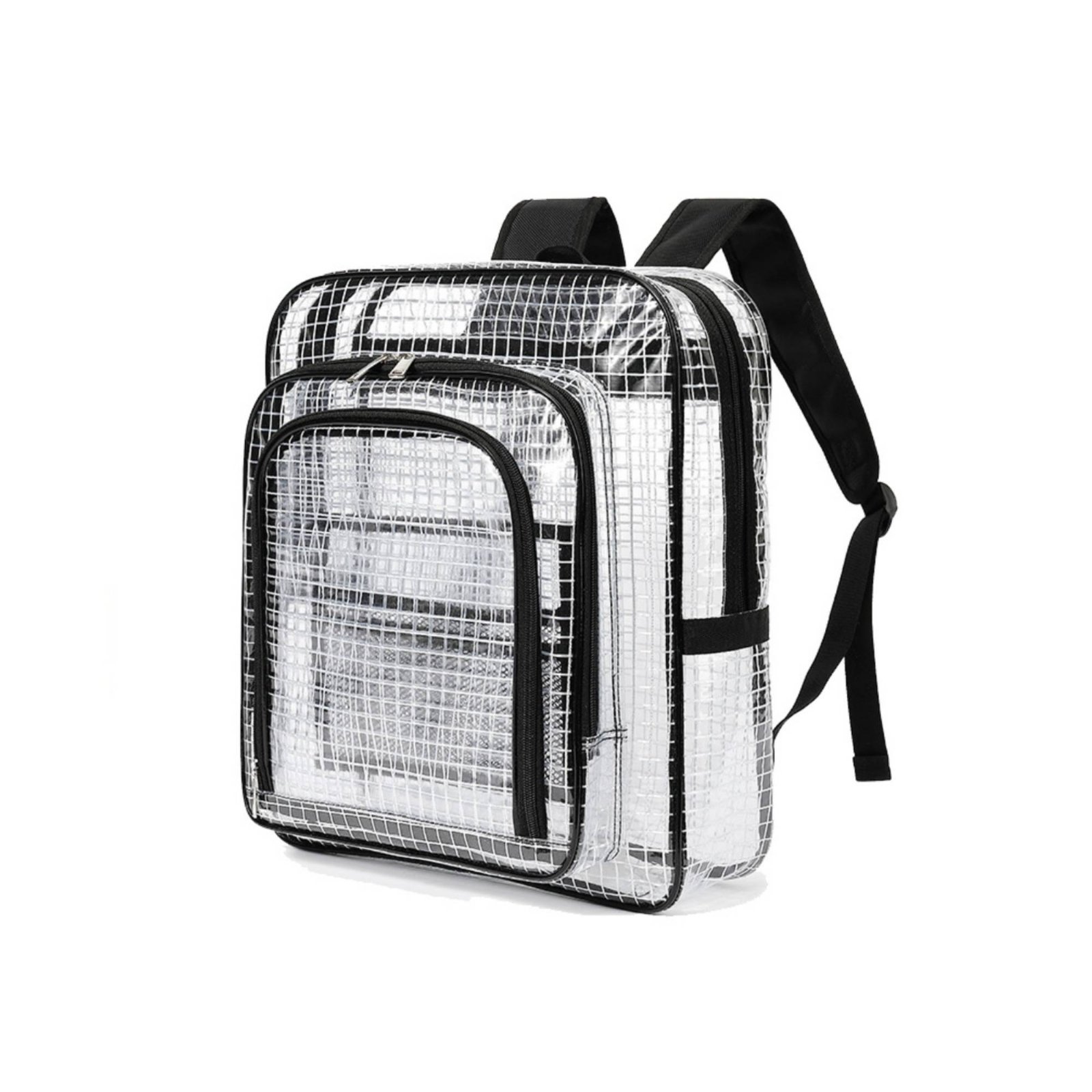 Clear Backpack with Mesh Pockets