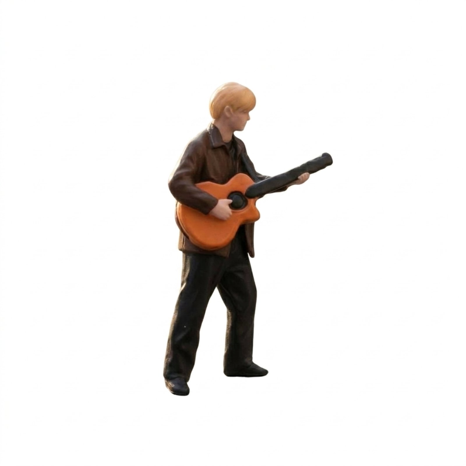 Hand-Painted Guitarist Figurine