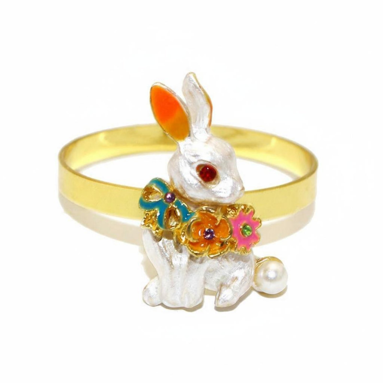 Easter Bunny Napkin Holder Pearl