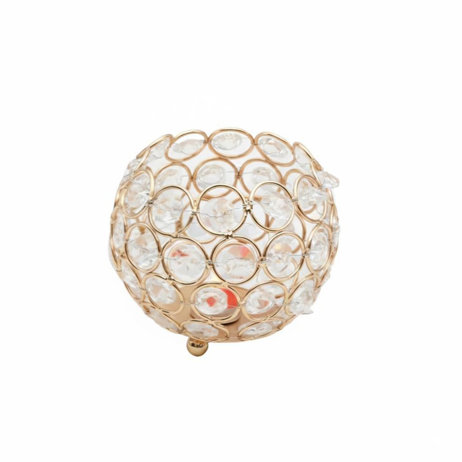 Crystal Candle Holder – Gold