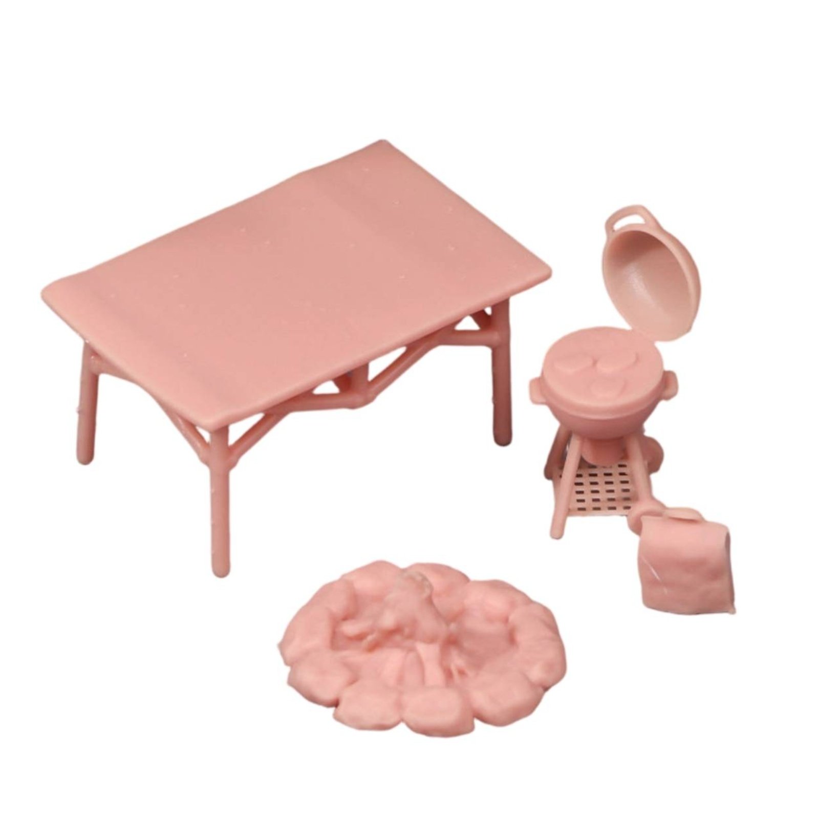 4-Piece 1/64 Scale Barbecue Scene Set