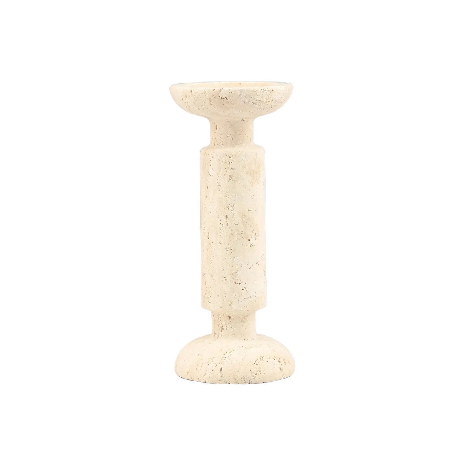 Travertine Candle Holder
