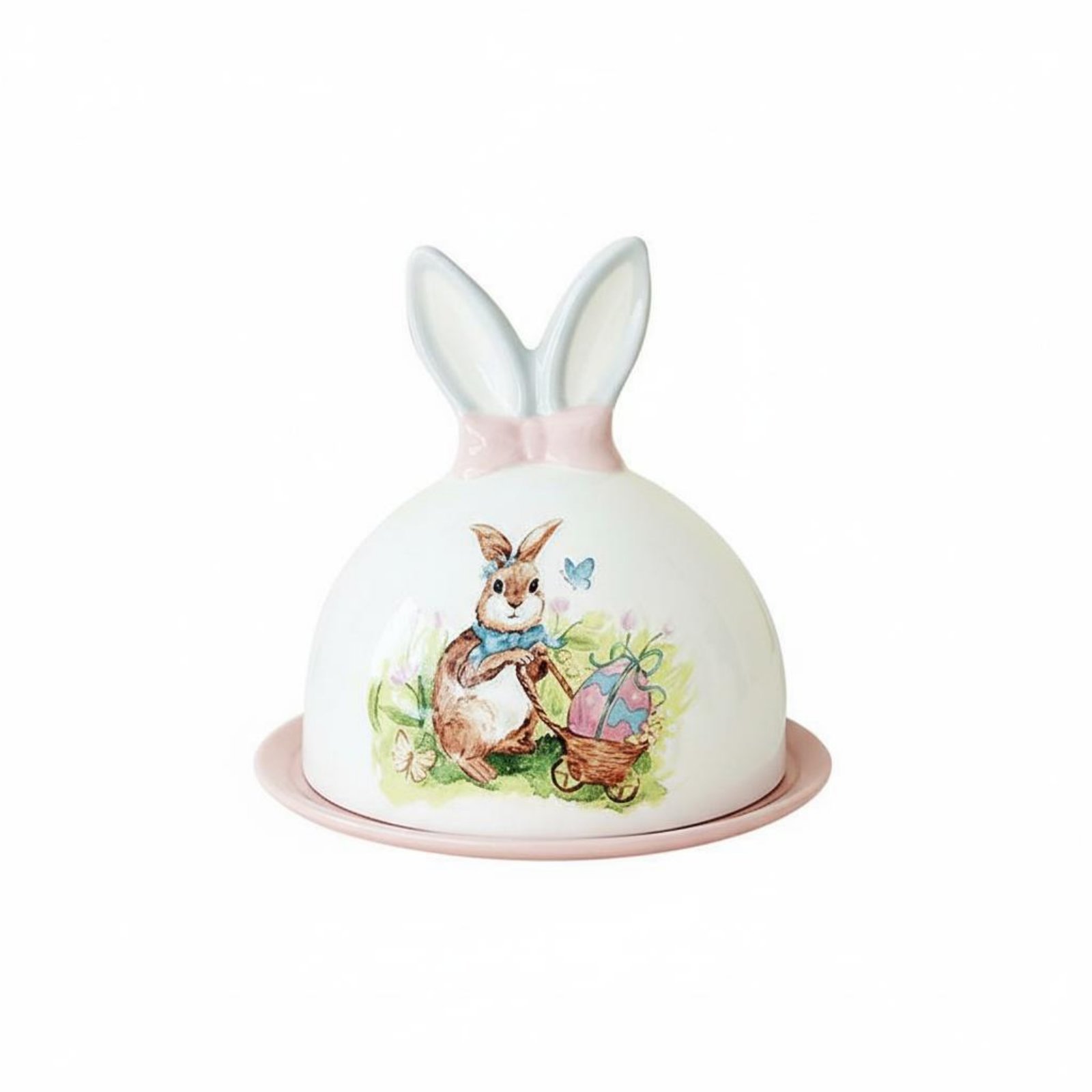 Hare Butter Dish Ceramic