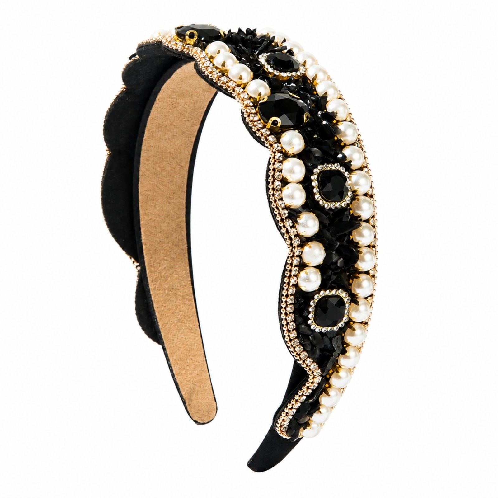 Decorative Headband with Faux Pearls