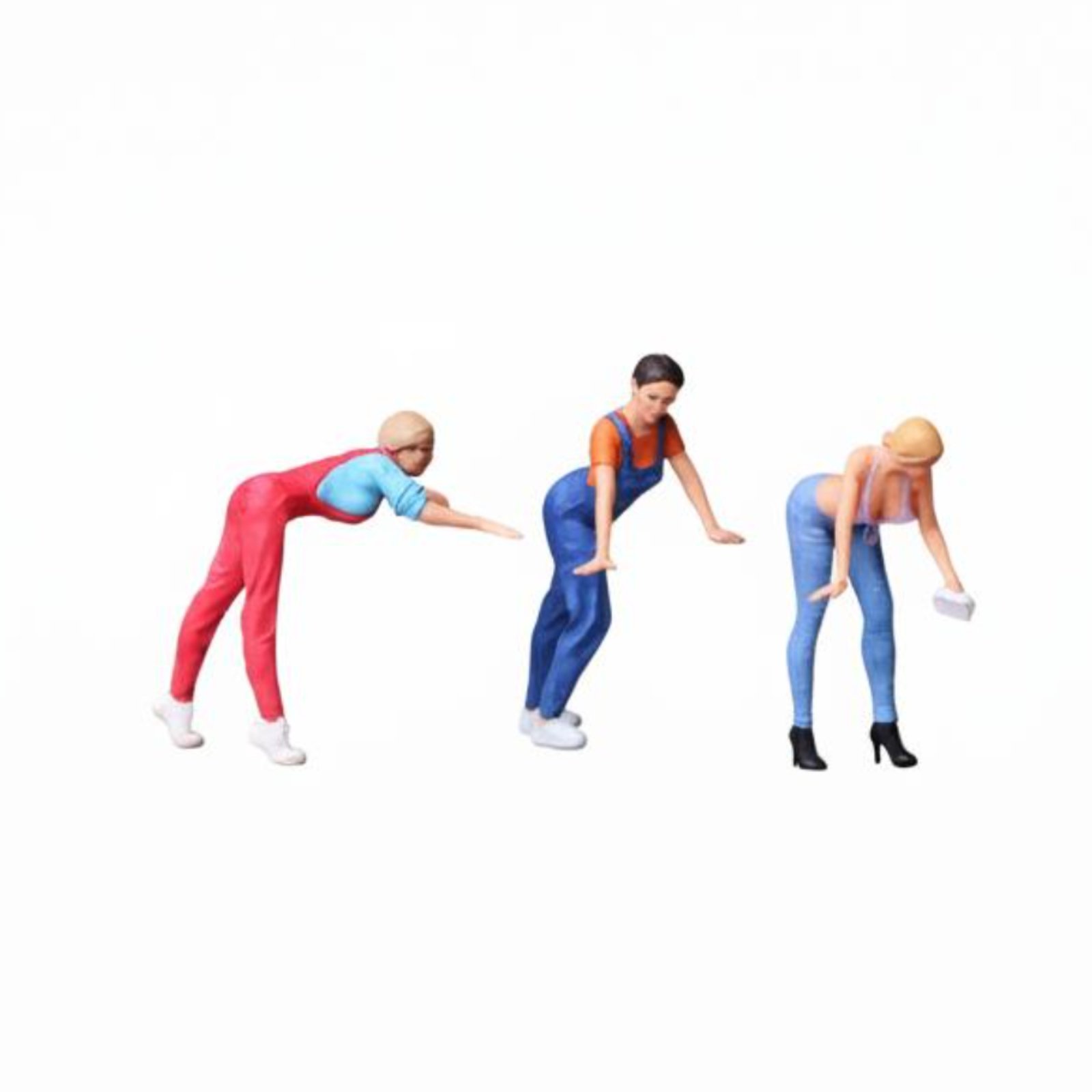 1:64 Scale Car Wash Figurine Set