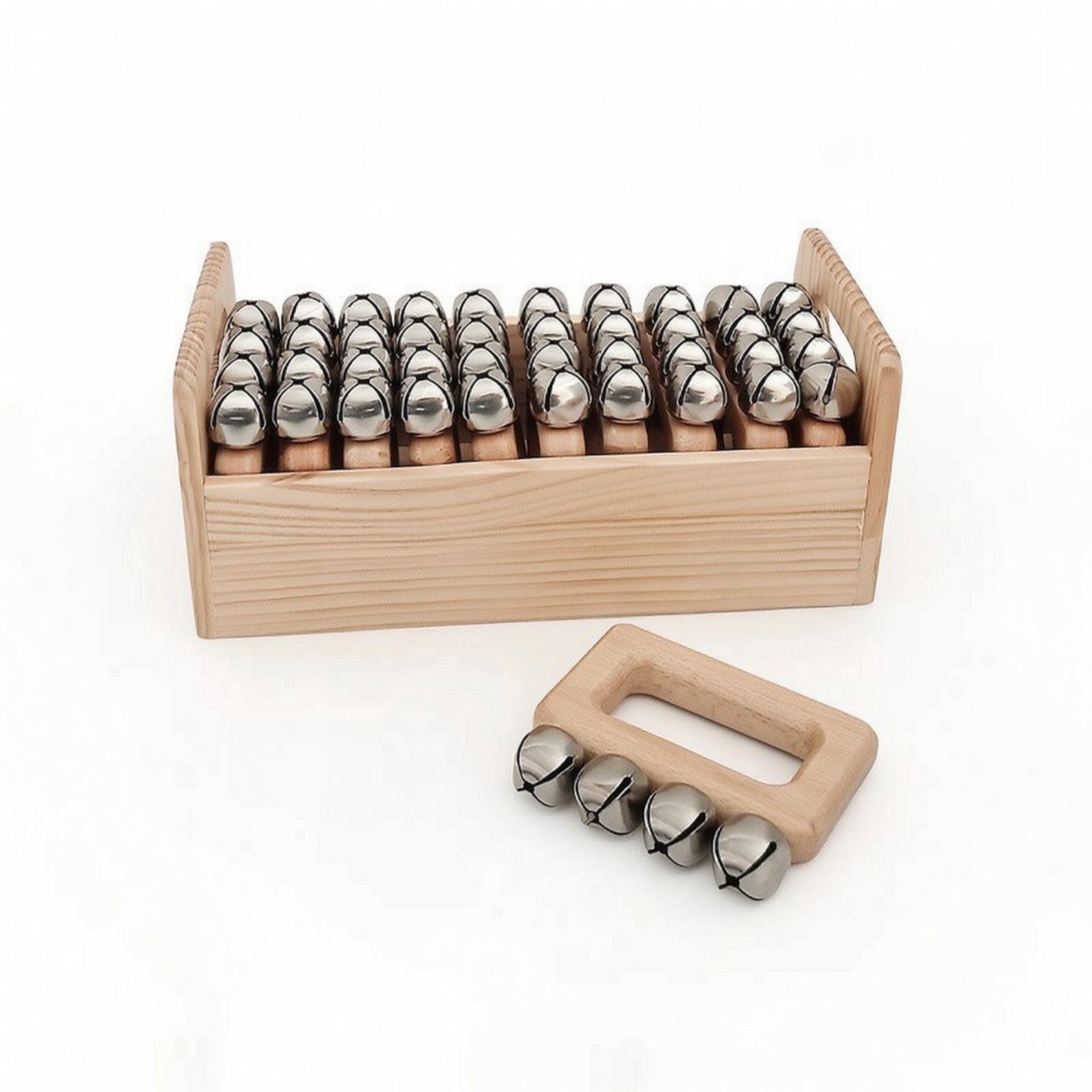 Wooden Hand Bell with Box