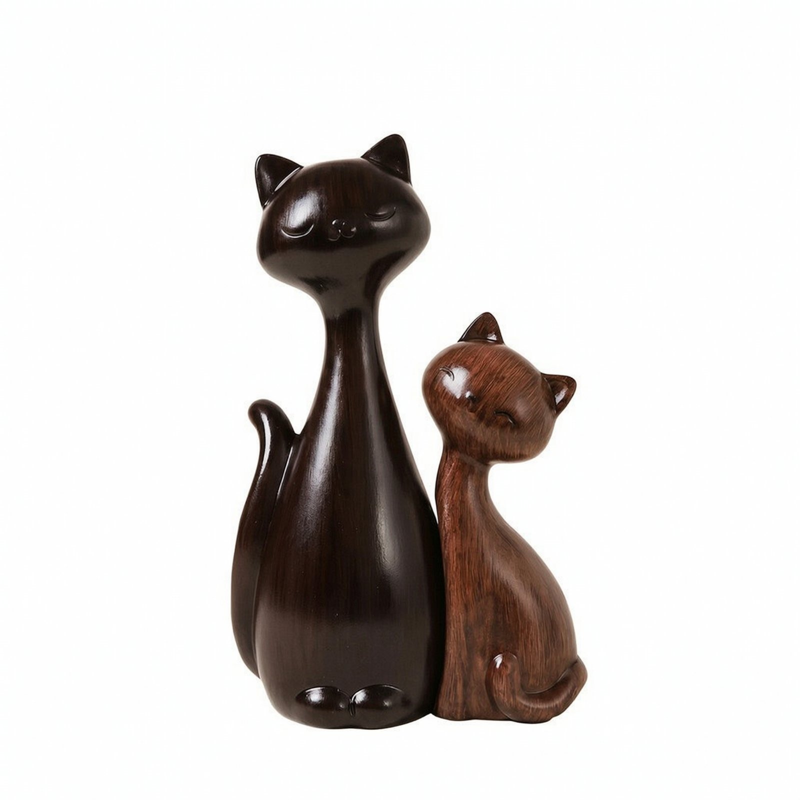 2-Piece Ceramic Cat Figurine