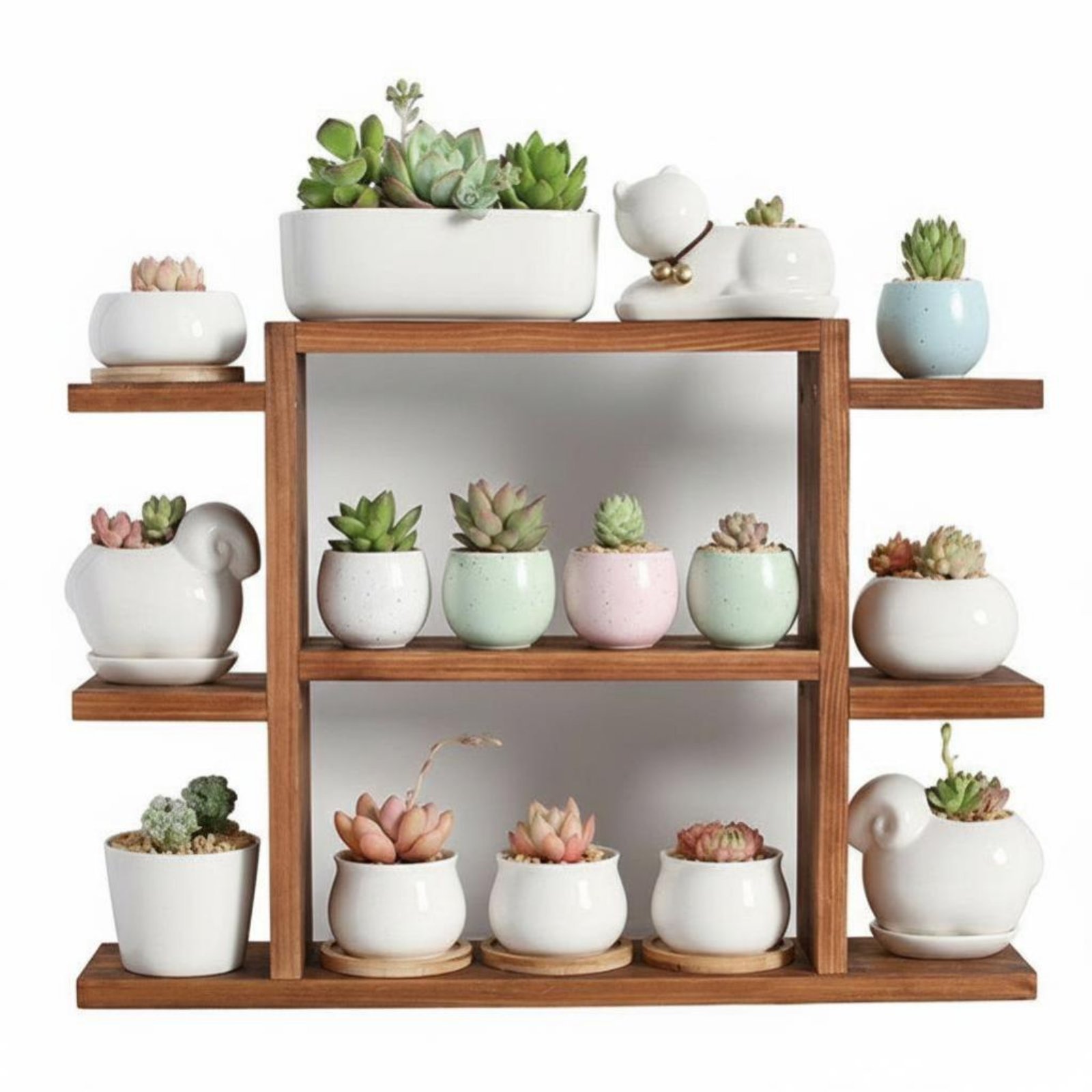 Multi-Tier Plant Rack – Carbonized, H-style