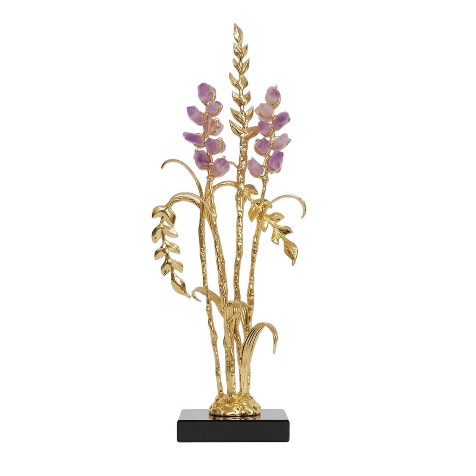 Stalk Ornament with Crystal Accents