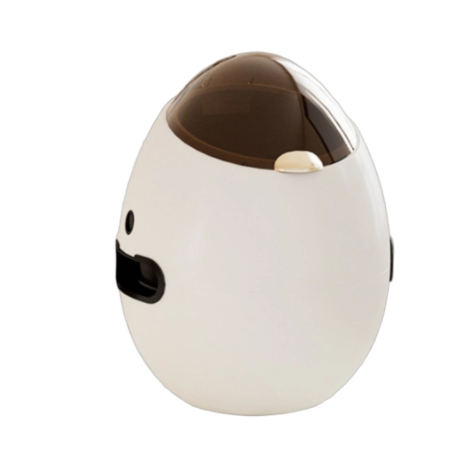 Egg-Shaped Trash Can