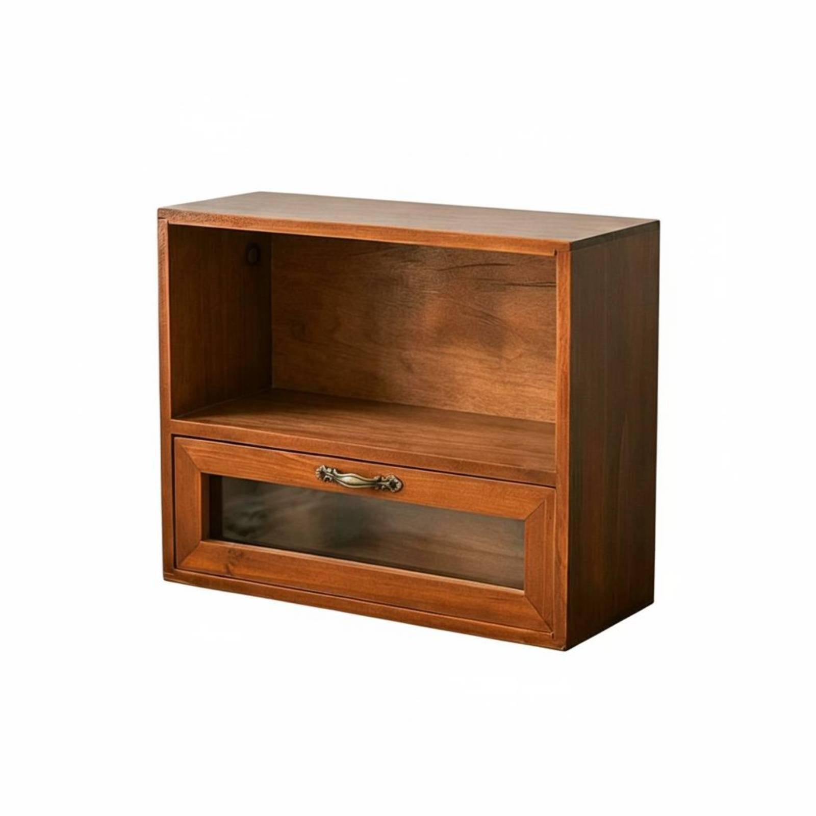 Wood Desktop Organizer – Transparent Acrylic