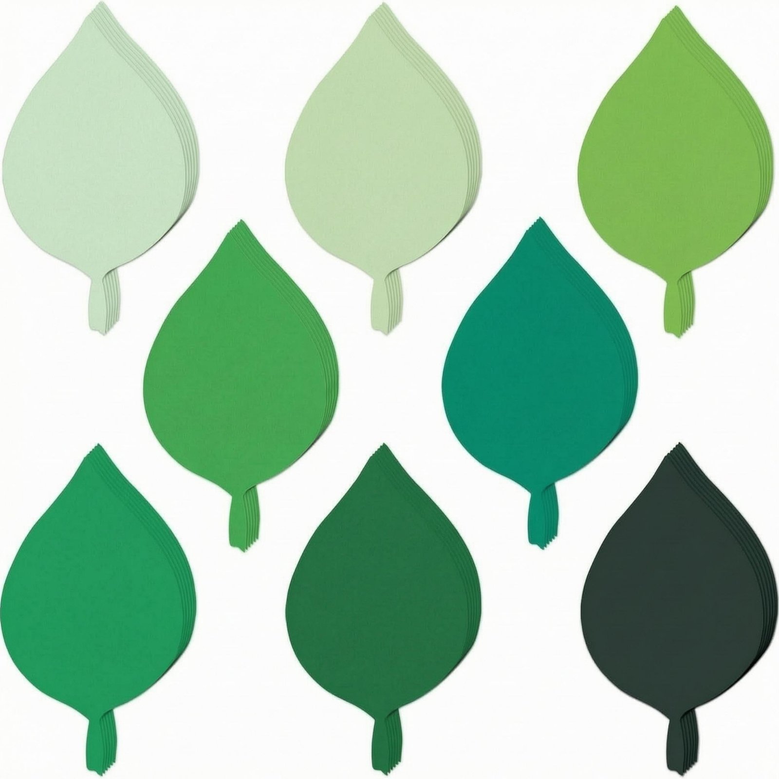 200-Piece Leaf Shape Paper Cutouts