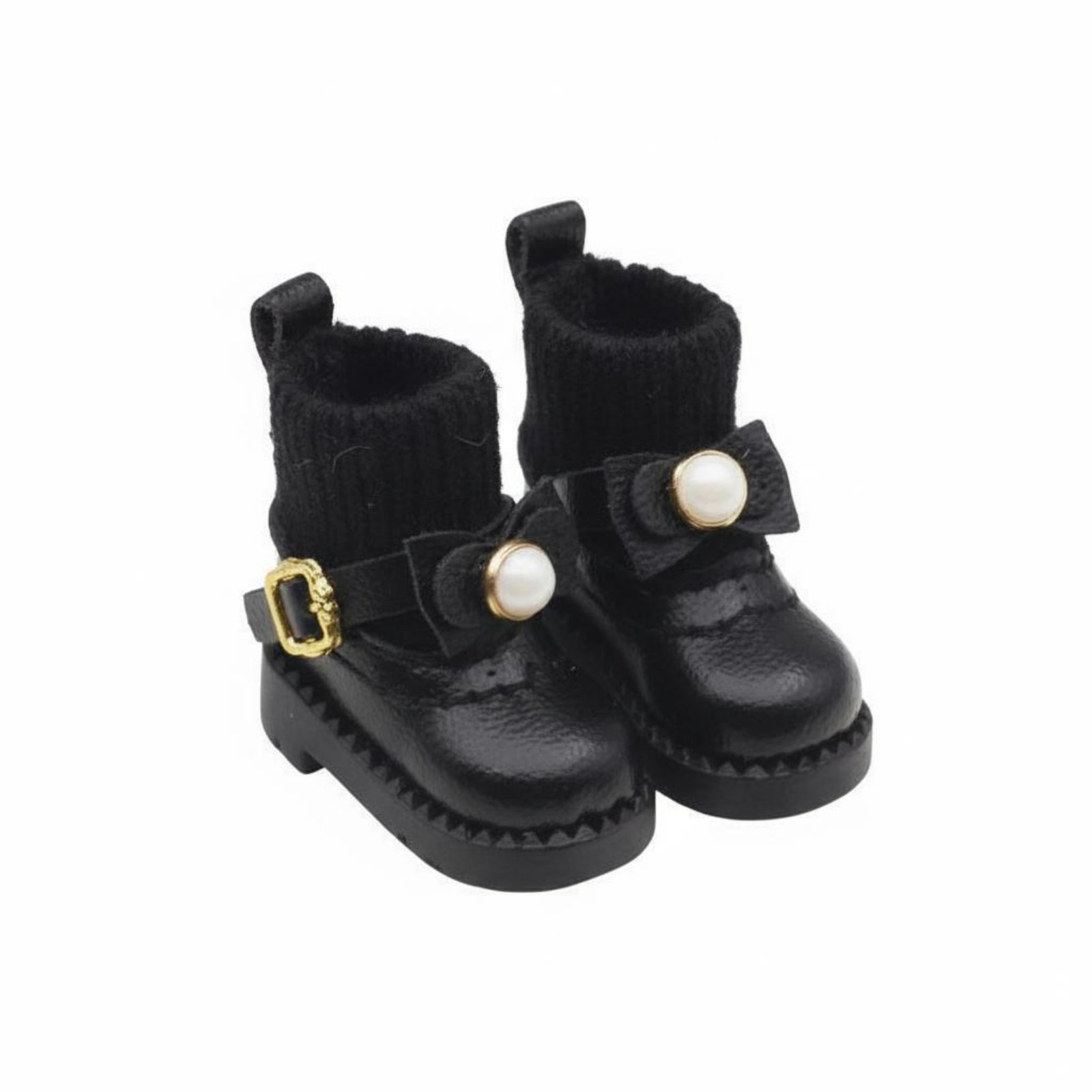 OB11 Doll Boots Pearl Bow