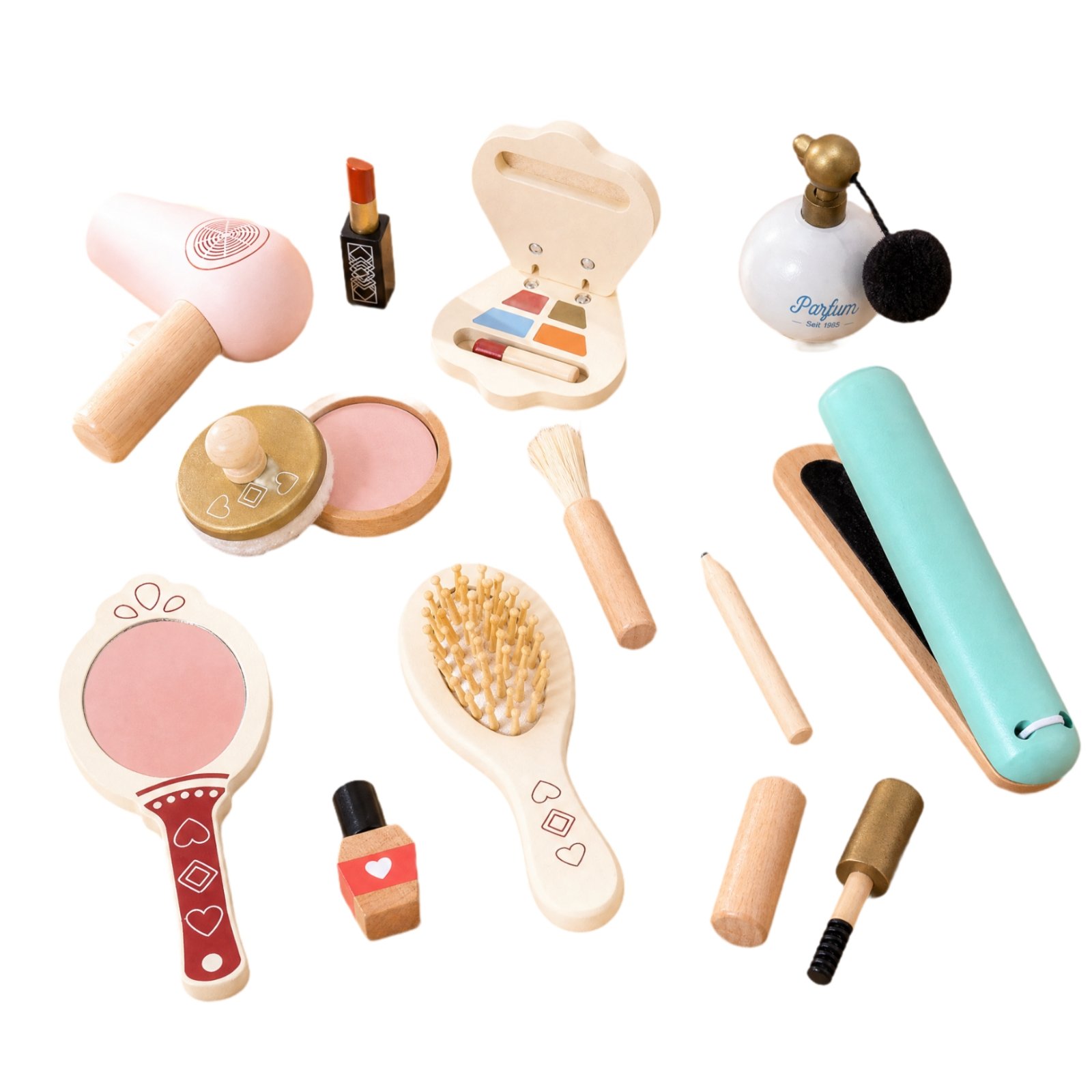 Wooden Pretend Makeup Bag