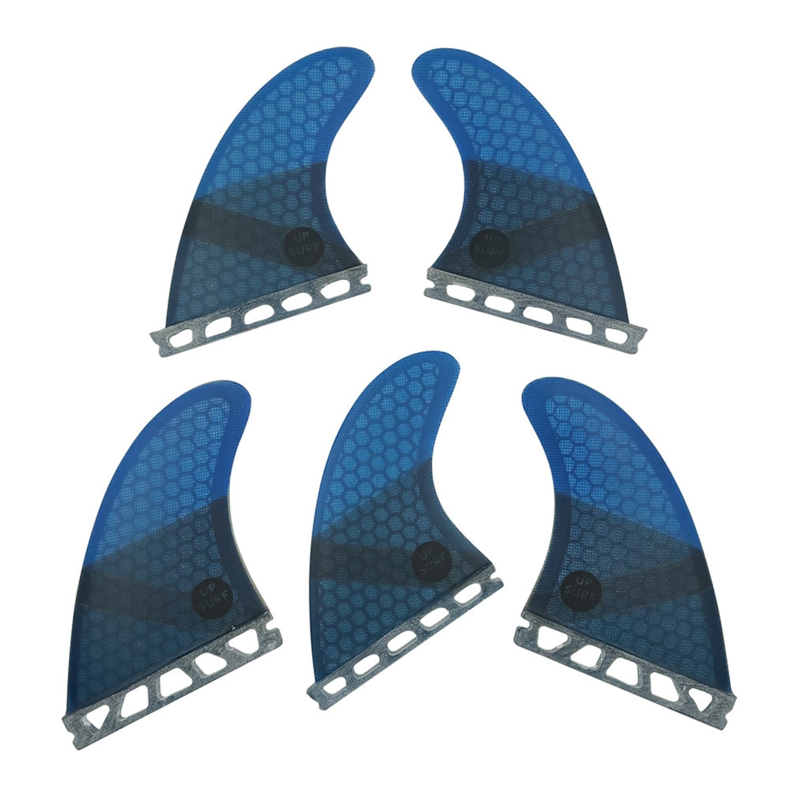 5-Piece Surfing Fins Honeycomb Pattern