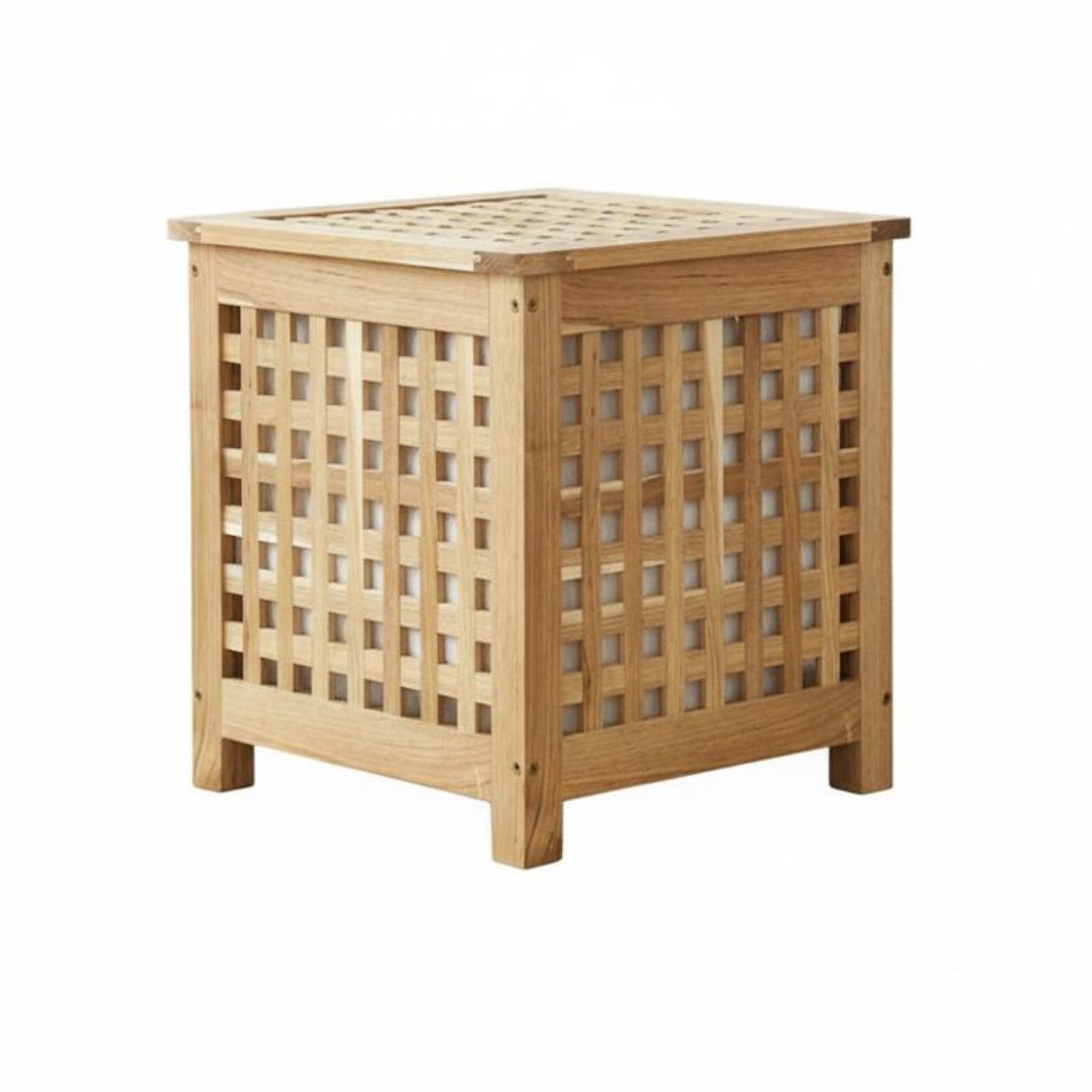 Square End Table with Shelf