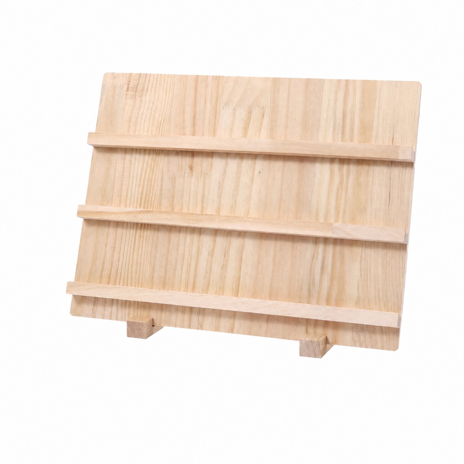 Wooden Earring Display Stand – Natural 3 Tier