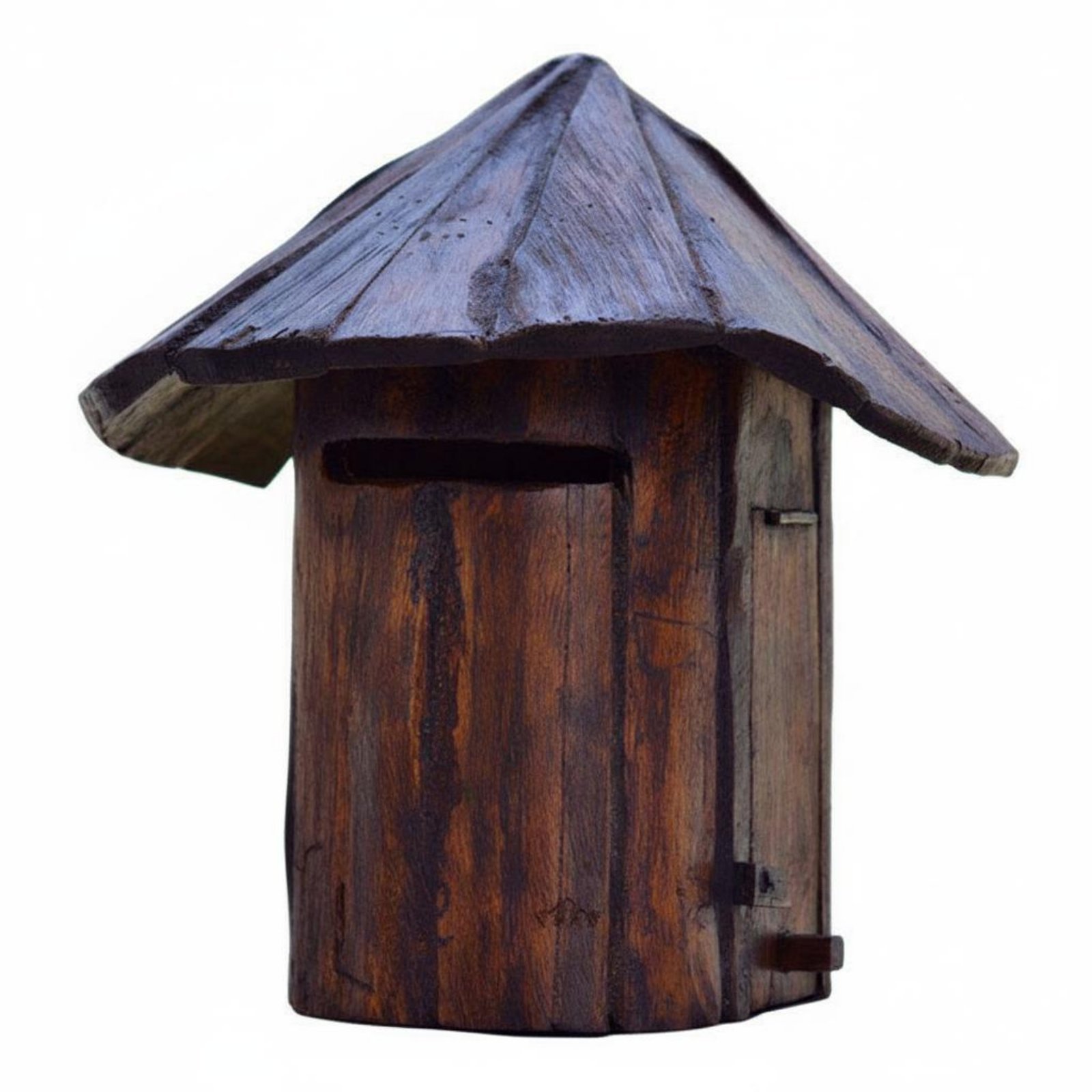 Wooden House Mailbox