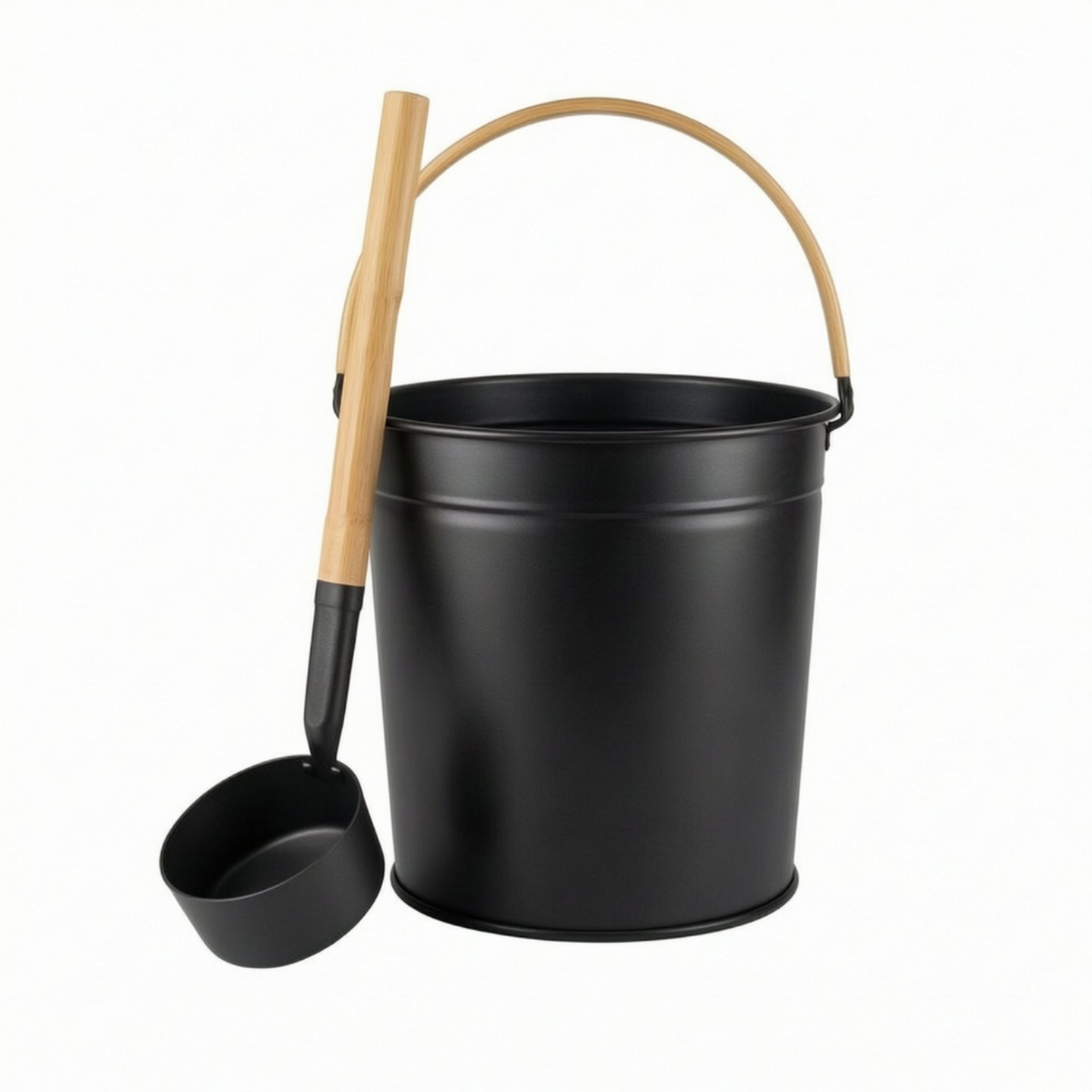 Matte Black Sauna Bucket