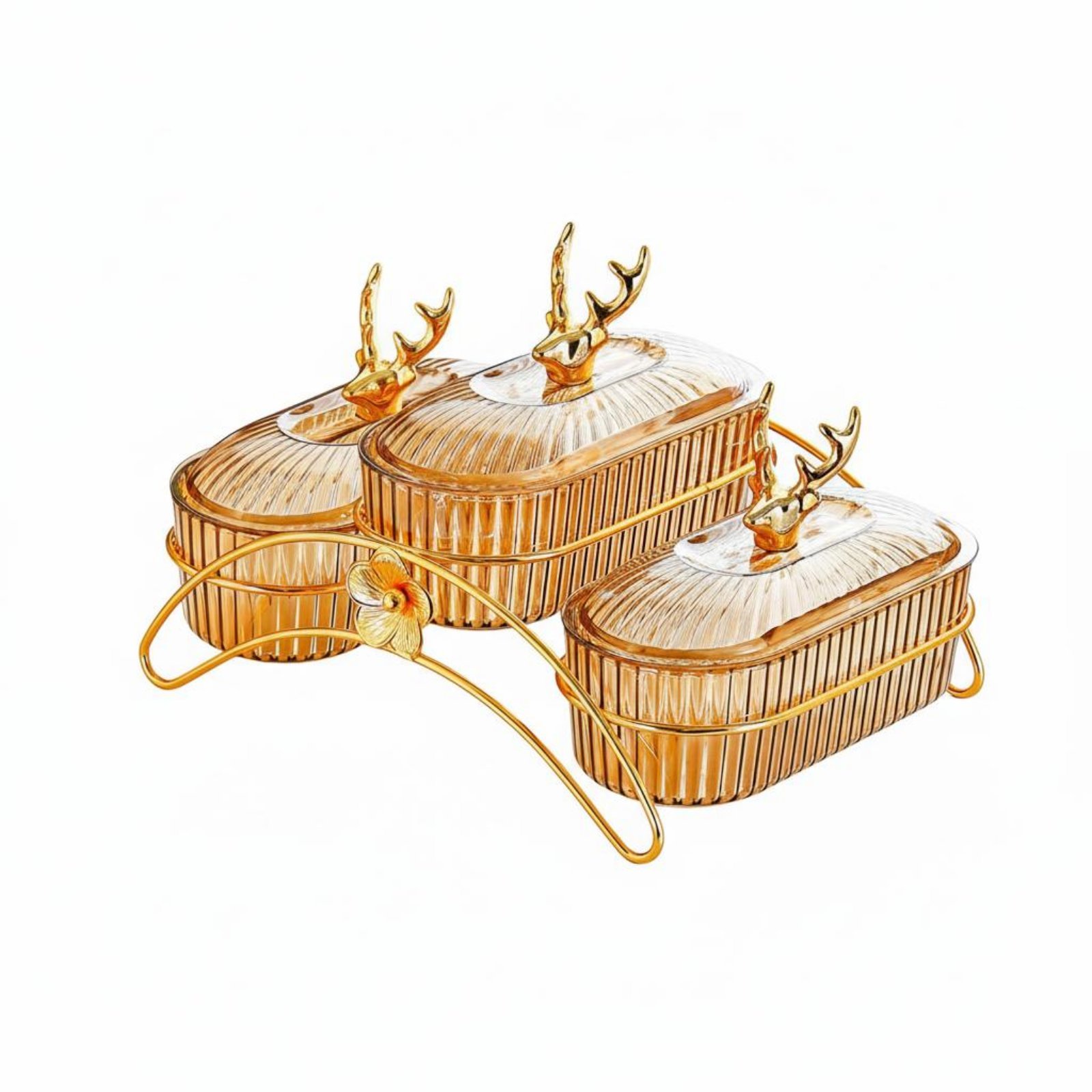 Divided Serving Tray with Rack