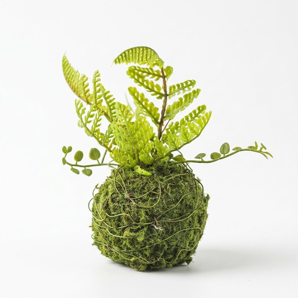 Artificial Fern Leaf Moss Ball