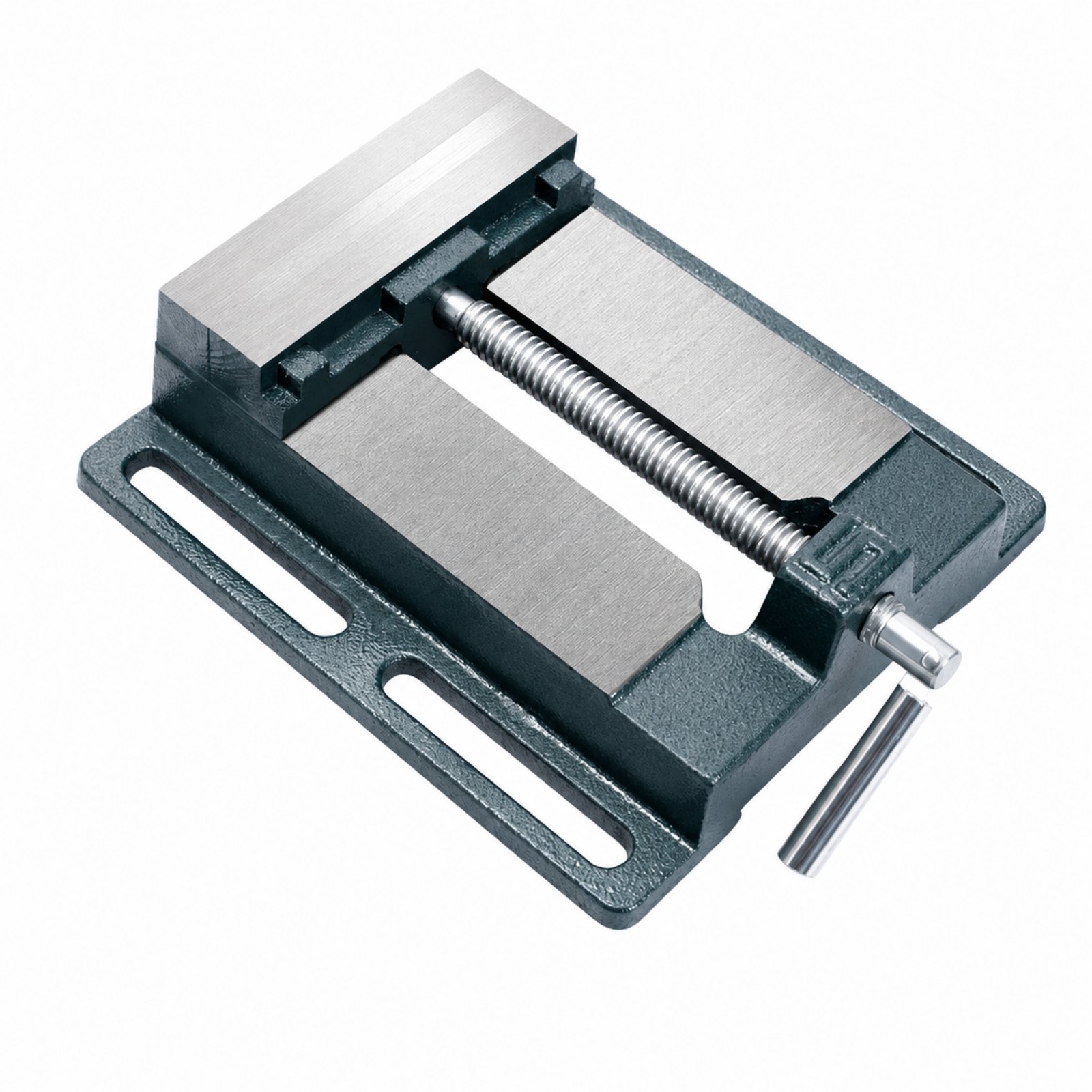 Cast-Workbench Vise with Steel Jaw Plates